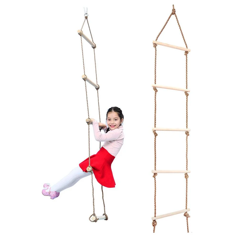 Climbing Rope Ladder - Backyard Outdoor Exercise - Ladder, Playground Rope Ladder for Set