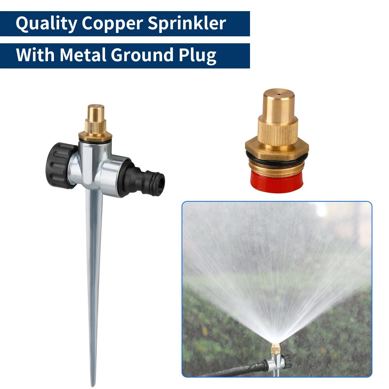 1-4 PCS 360° Lawn Water Sprinkler Garden Yard Watering Sprayer Automatic System