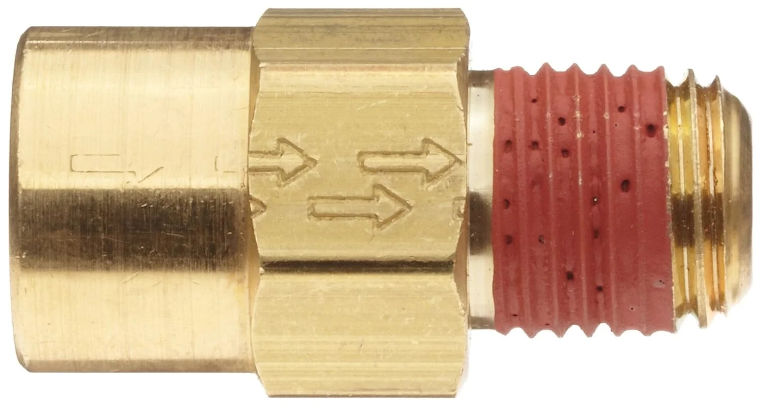 Control Devices P2525-1WA Brass Ball Check Valve, 1/4