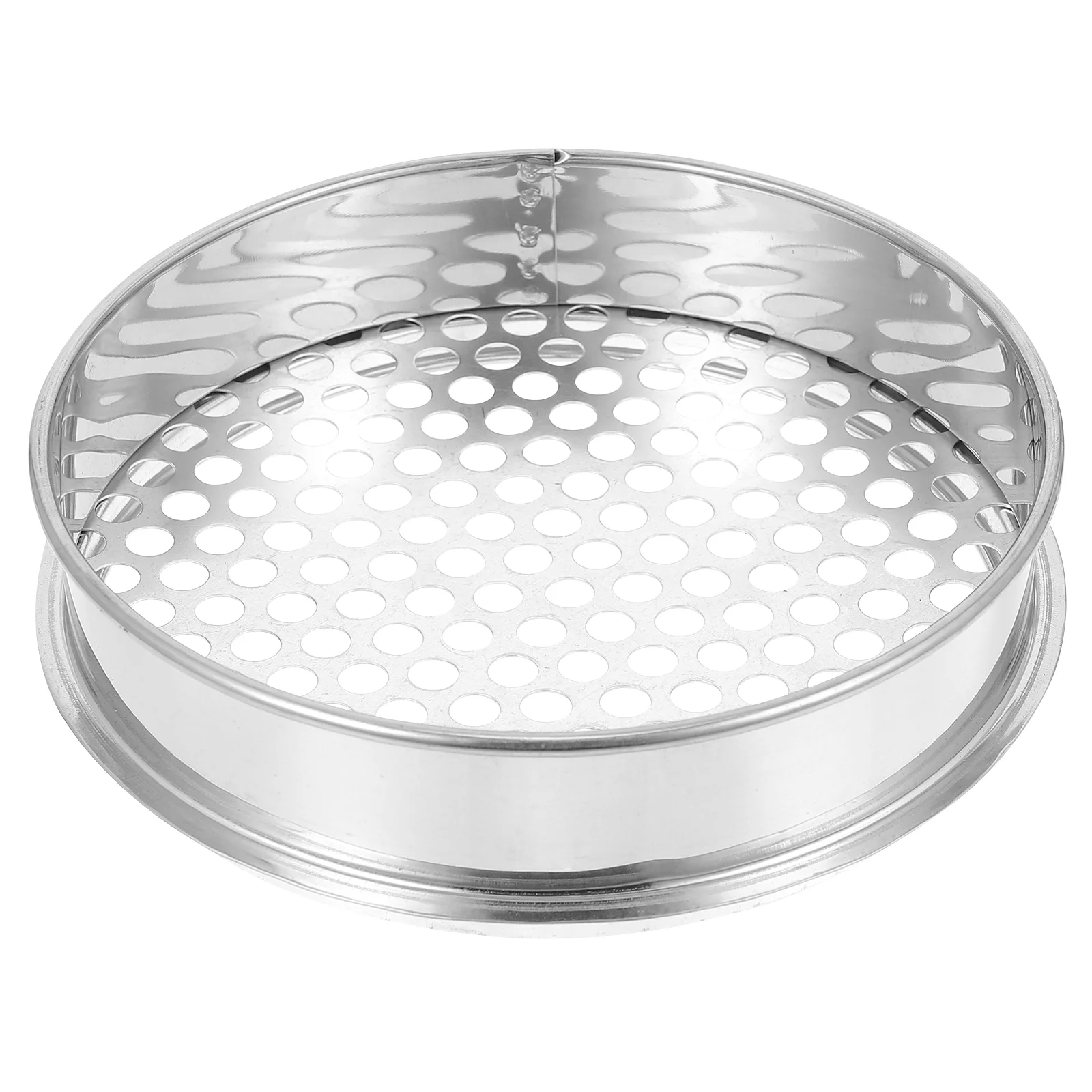 1pc 20cm Soil Sifter Stainless Steel 10MM Round Hole Soil Screening Filter Gardening Supplies Round Hole 10mm