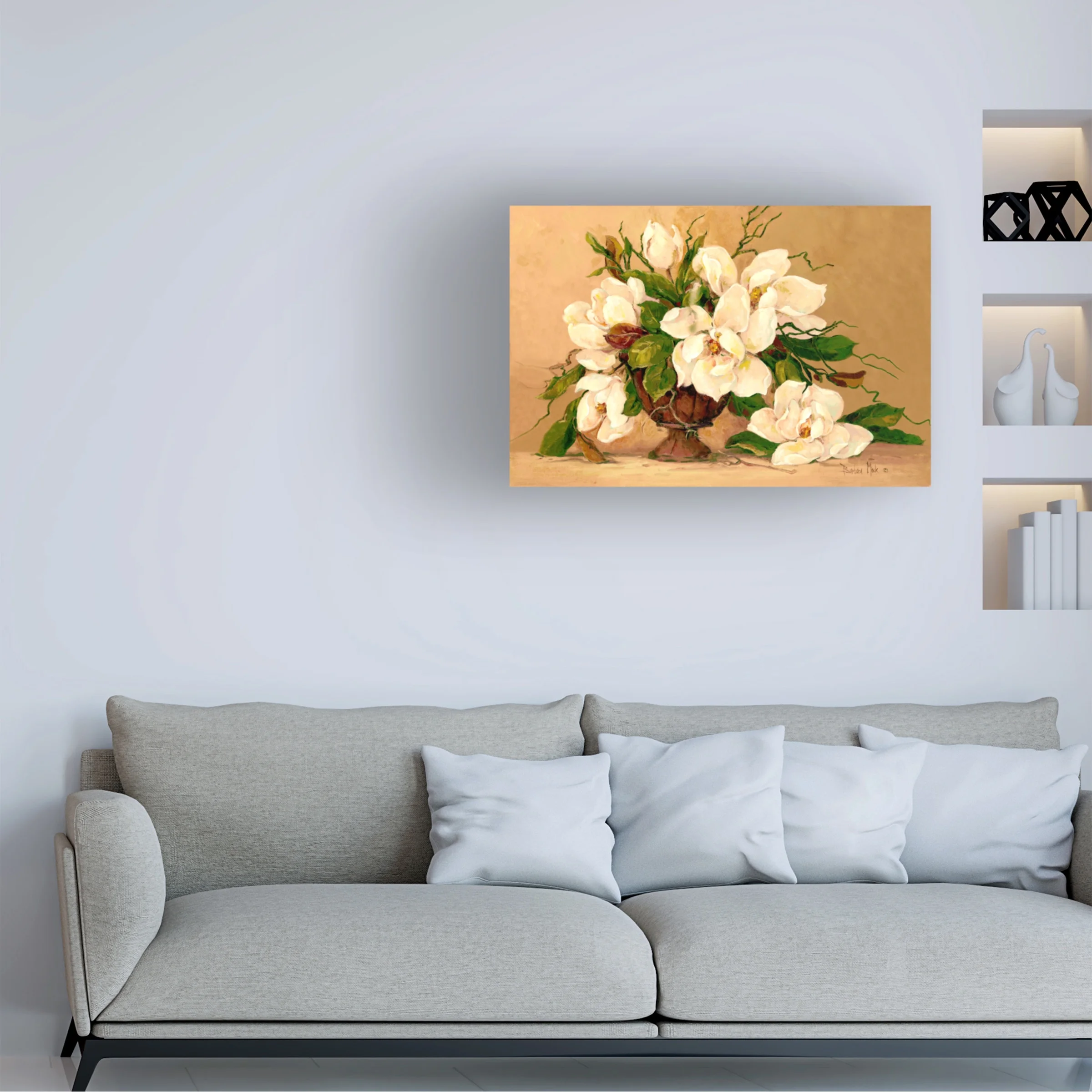 Barbara Mock 'Southern Magnolias' Canvas Art