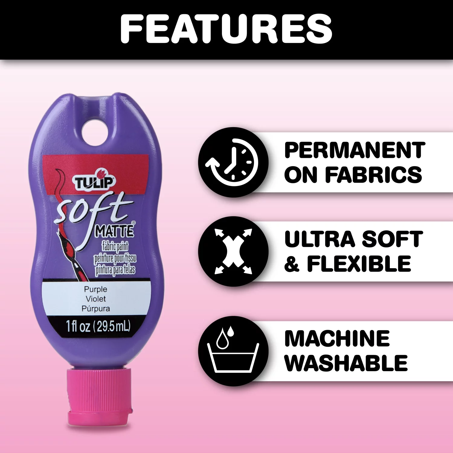 Tulip 1 fl oz Soft Fabric Paint 10 Pack Rainbow