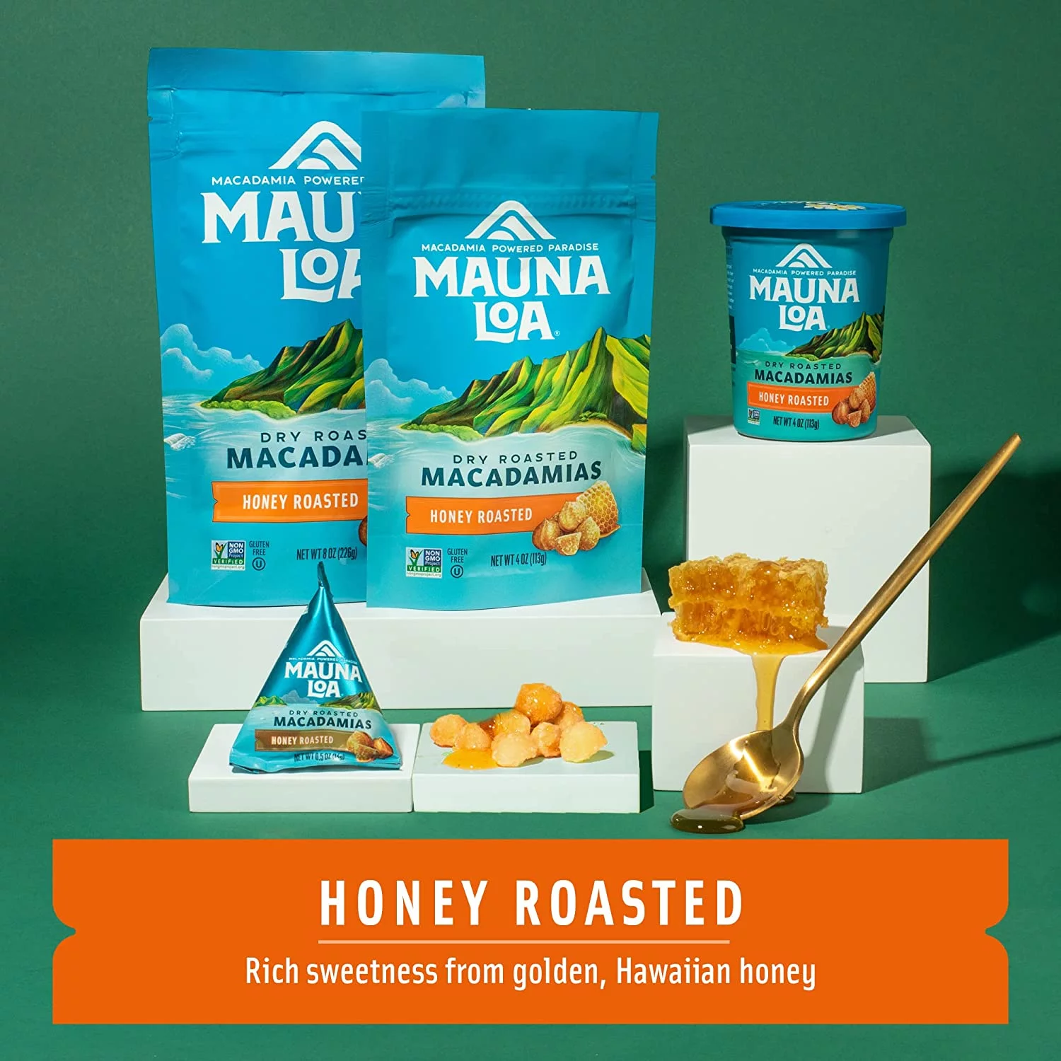Premium Hawaiian Roasted Macadamia Nuts, Multi, 8 Oz