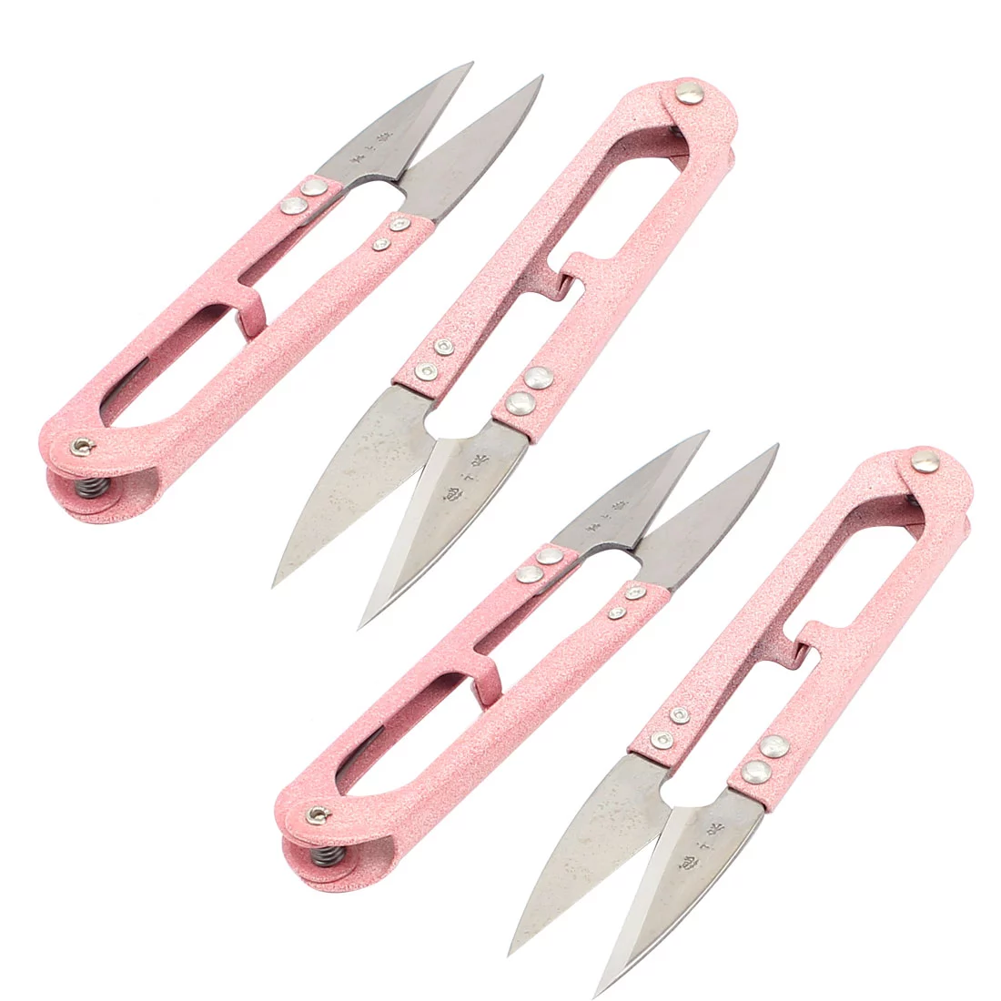 Unique Bargains Trimming Tailor Sewing Craft Yarn Stitch Shear Spring Scissors Cutting Tool 4PCS
