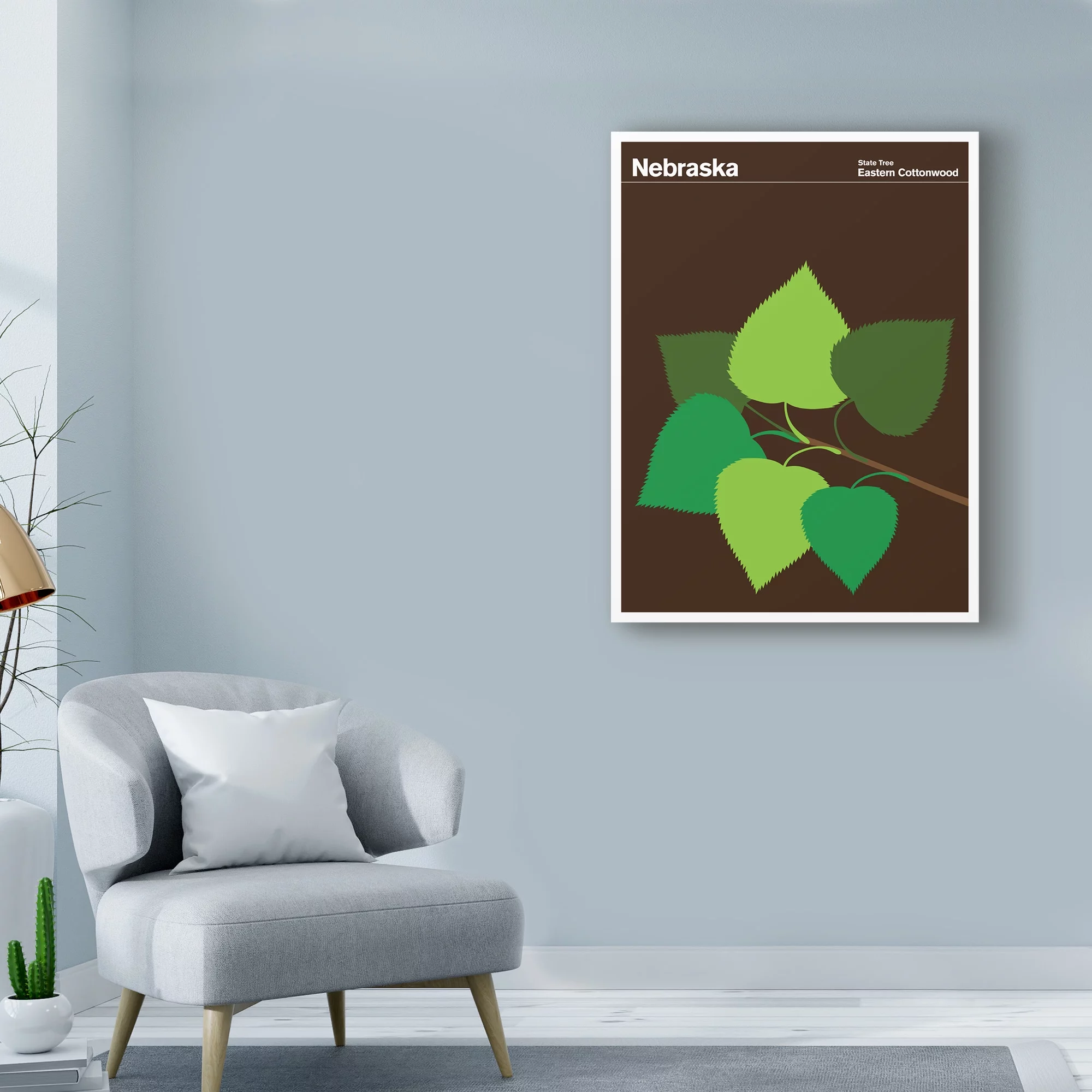 Trademark Fine Art 'Nebraska Eastern Cottonwood' Canvas Art by Print Collection - Artist