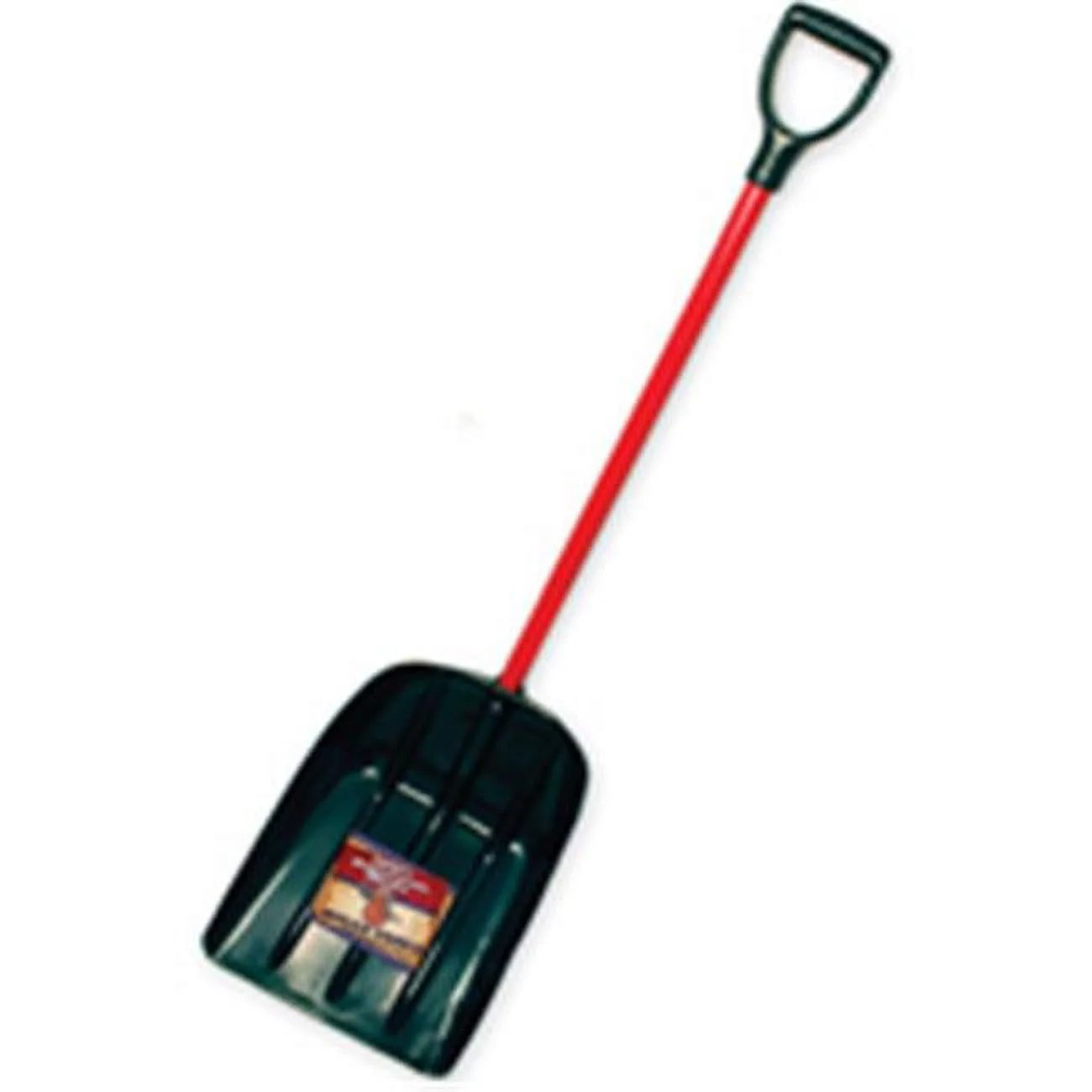 Bully Tools  Mulch and Snow Scoop with Fiberglass D-Grip Handle - Red