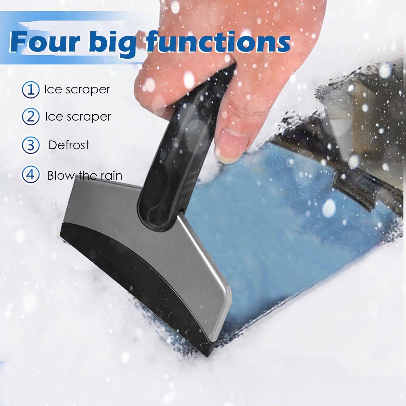 MVNSFEW Car Bumper Guard Snow Shovel Ice Scraper Car Truck Vehicle Snow Removal Brush Winter Tools