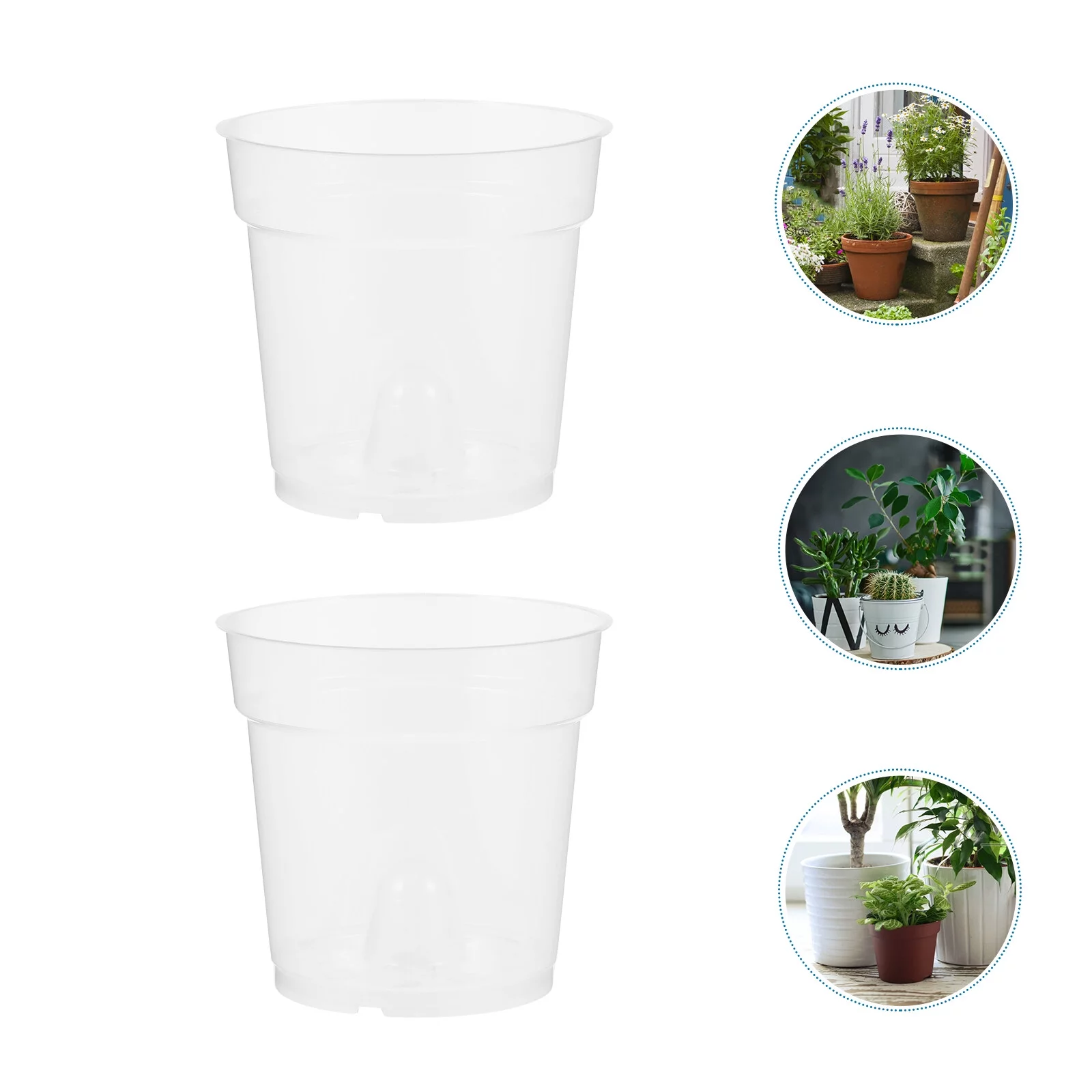 5pcs Simple Orchid Pot Flower Planter Garden Indoor Outdoor Plant Pot Home Decor