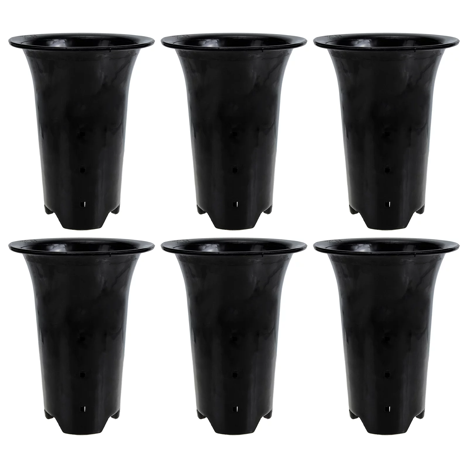 Guichaokj 6Pcs Drainage Hole Orchid Pots Slot Tall Orchid Pots Plastic Flower Planters