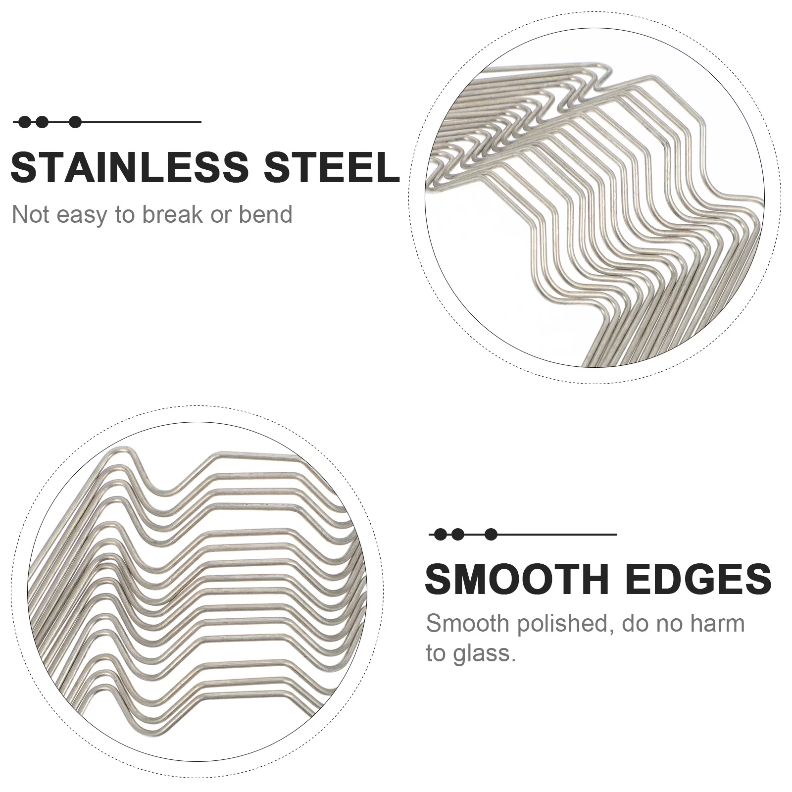 Qumonin 50pcs Greenhouse Fixed Clips Glass Frame Fixing Clamp Netting Garden Hoops Clips