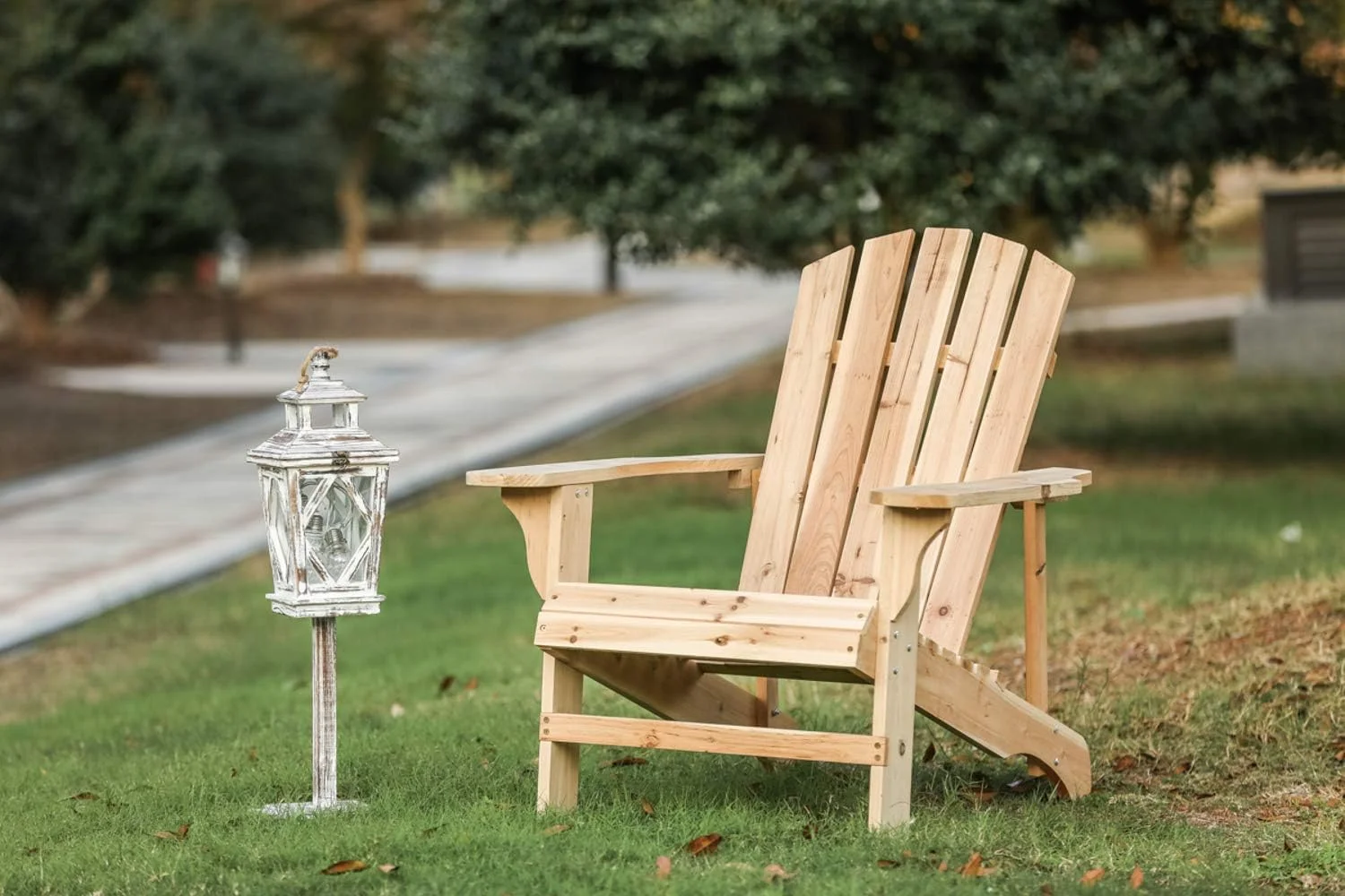 Wood Single Adirondack Chair, Natural