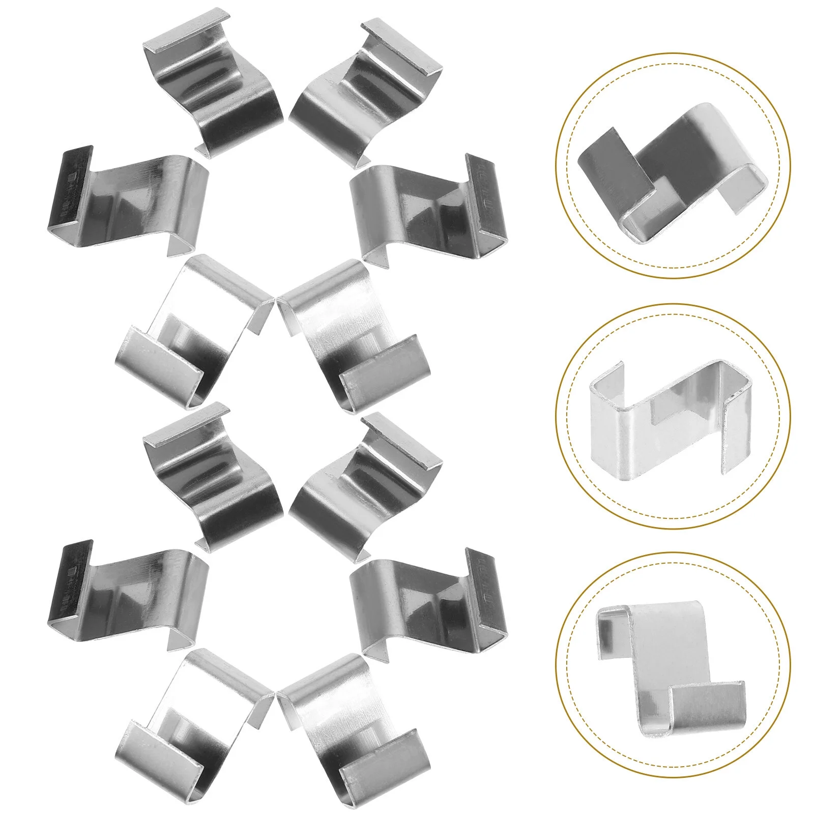 Jibingyi 25 Pcs Glazing Clips Greenhouse Z Clips Stainless Steel Fixing Clips Metal Holding Clips