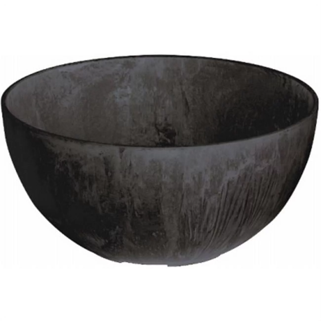 31128 12 in. Napa Bowl Planter, Black