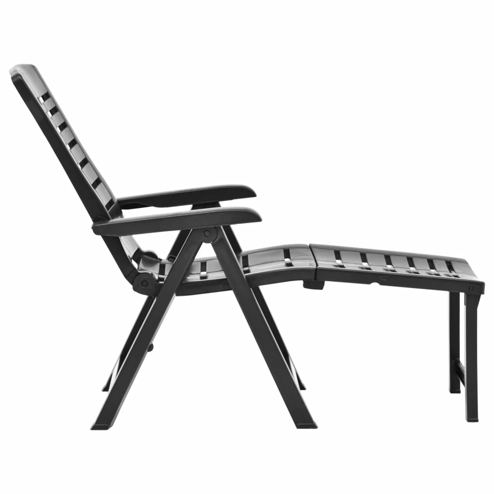Suzicca Folding Sun Lounger Anthracite