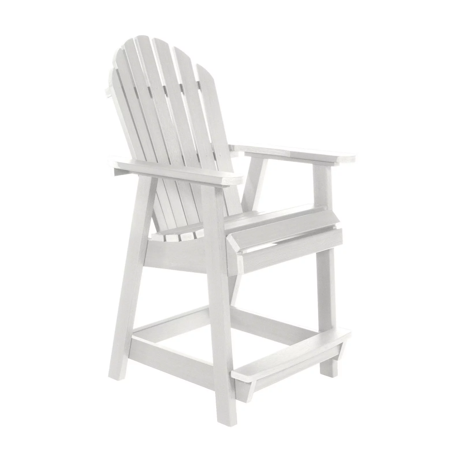 The Sequoia Professional Commercial Grade Muskoka Adirondack Deck Dining Chair in Counter Height