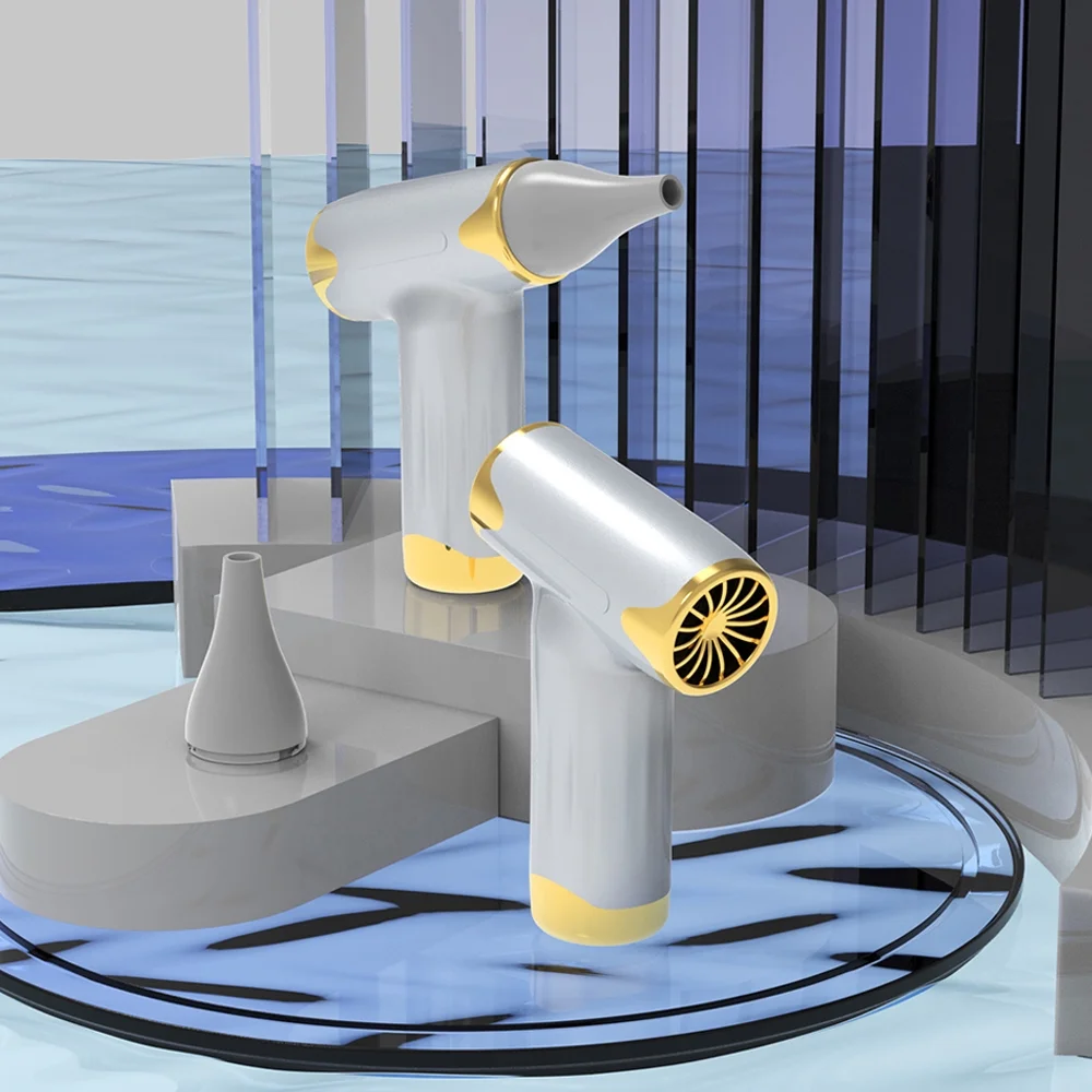 Cordless Handheld Air Blower - High Speed Electric Air Duster - Brushless Motor - Rechargeable Battery - 4 Adjustable Speeds - Camping, Dusting, Inflating, Cooling - Walmart Compliant