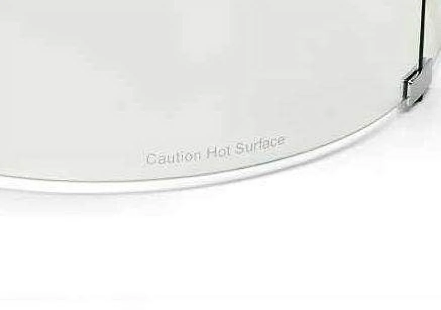 Hearth Products Controls HPC Fire Round Fire Pit Glass Wind Guard (WG23-RD), 23-Inch