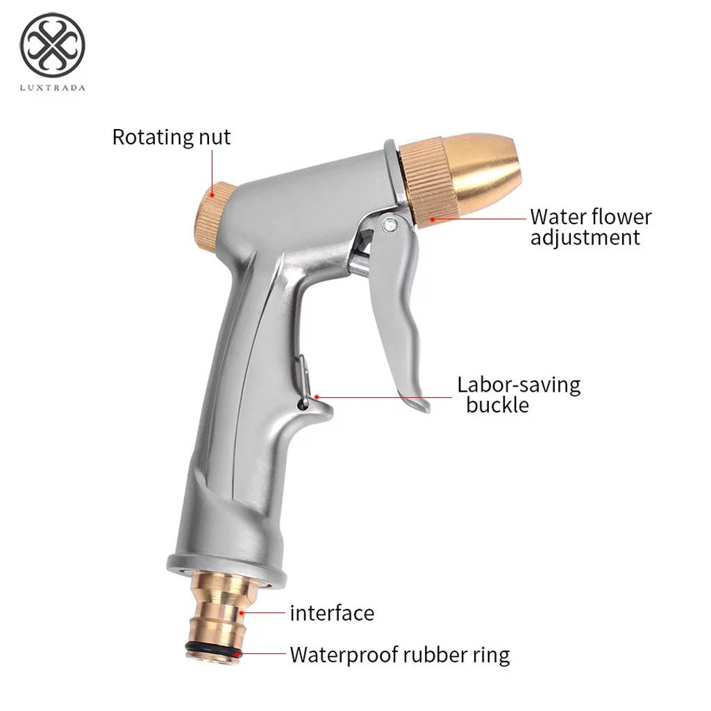 Luxtrada Garden Hose High Pressure Power Washer Water Spray Gun Nozzle Wand Car Wash Clean