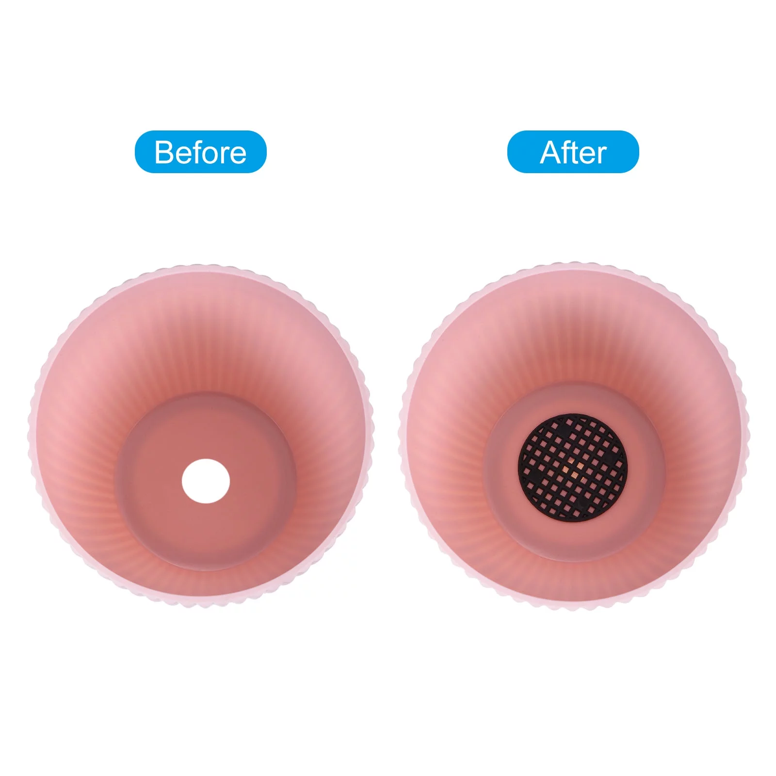 Uxcell Flower Pot Hole Mesh Pad, 60Pcs 1.8