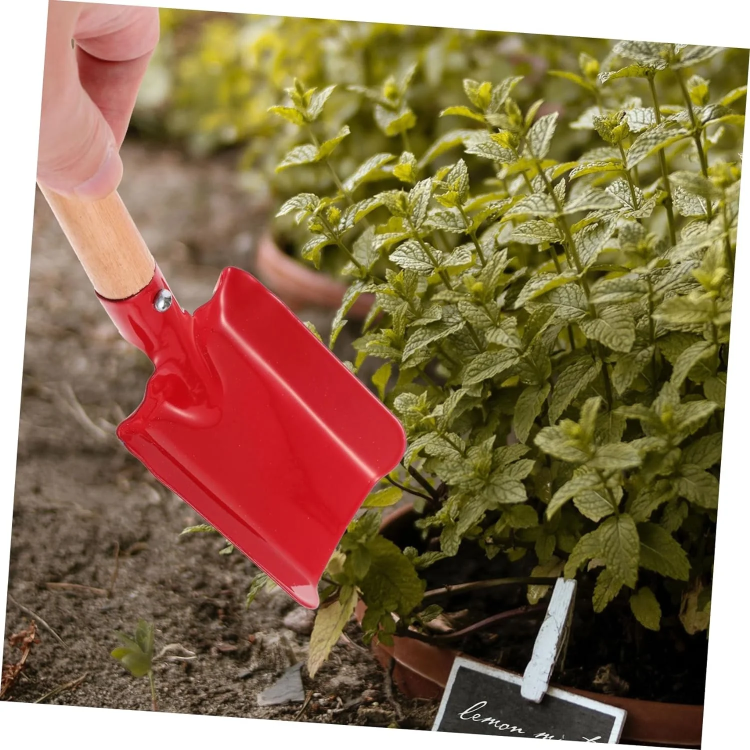 2pcs Wooden Handle Shovel Hand Tools Gardening Shovel Tool Gardening Soil Dig Tool Gardening Iron Shovel Small Gardening Shovel Garden Trowel Wrought Iron Gardening Supplies