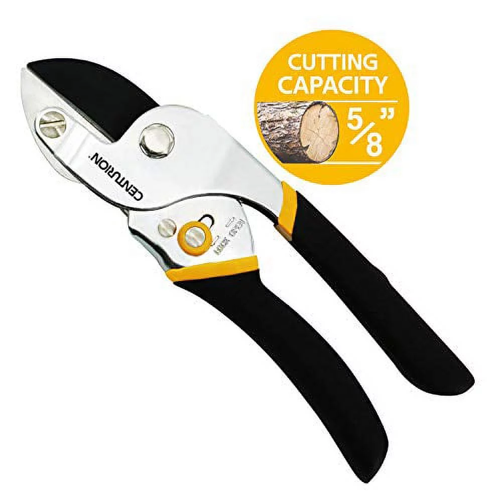 193  Steel Blade Anvil Pruner, Non-Stick Rust-Resistant Coating Blade