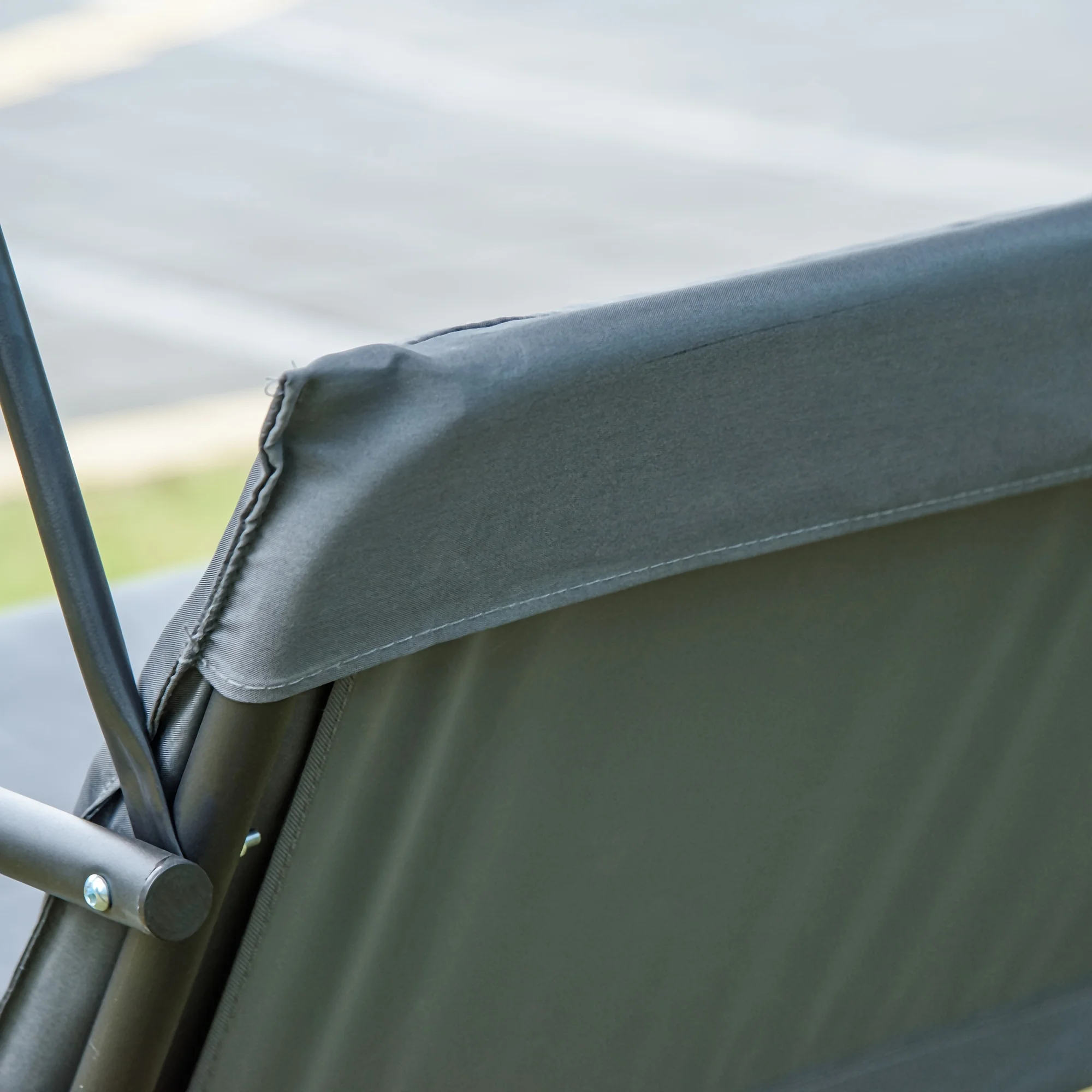 Outdoor Patio Swing 3-Seat Adjustable Canopy Steel Frame Removable Cushion Outsunny – Enjoy Outdoor Time