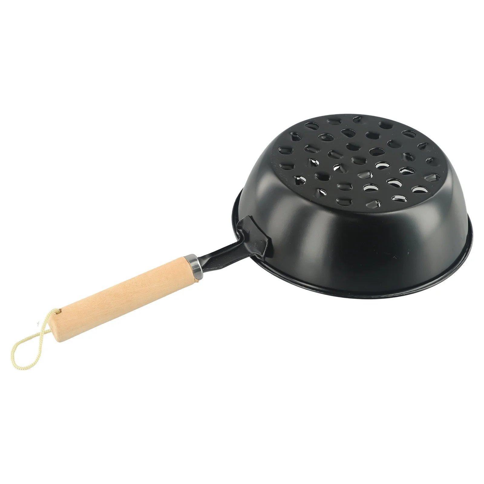 Chimney Charcoal Starter Pot Barbeque Safe Wood Handle BBQ Grill Chimney Lighter