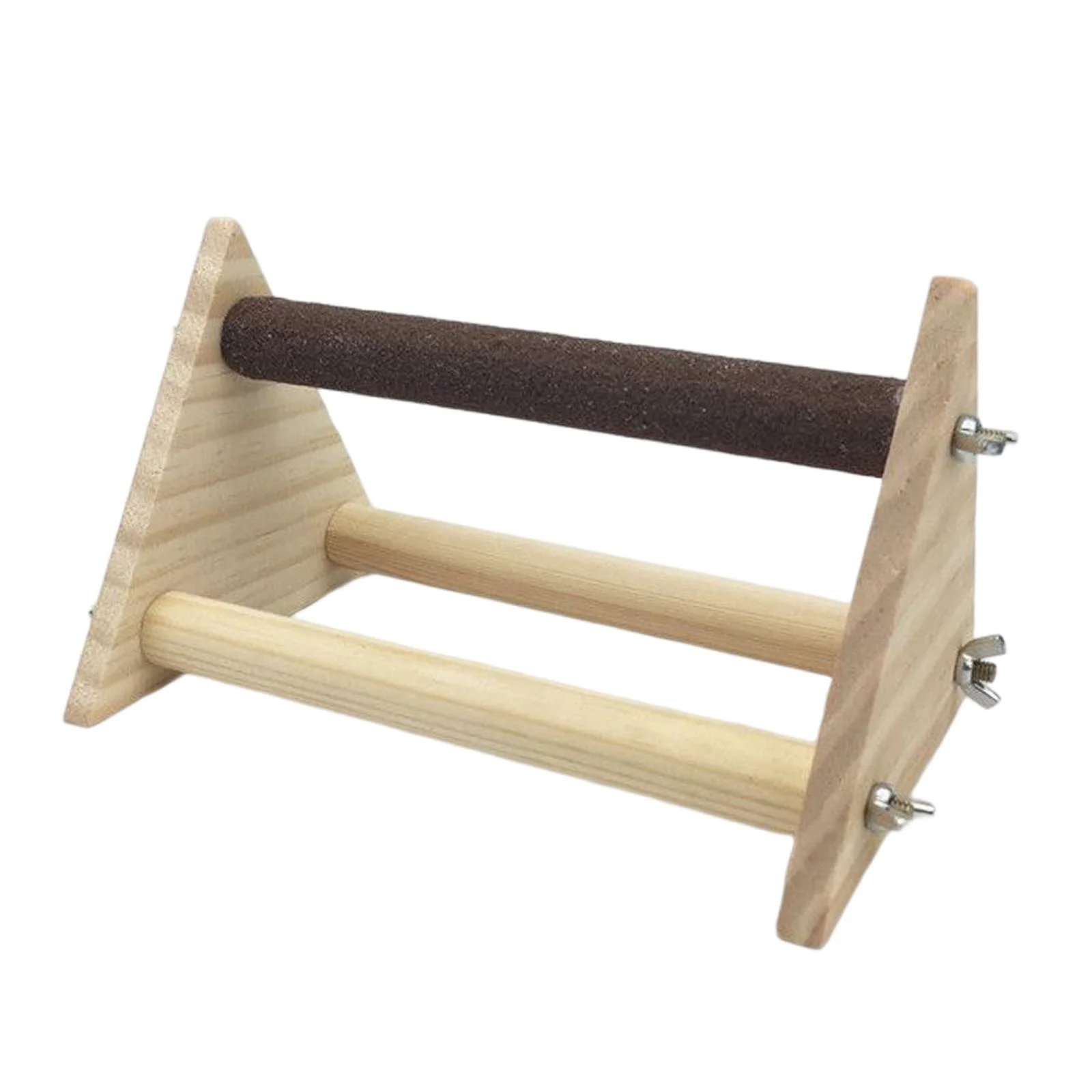 Parrot Play Stand Bird Perch Training Gym Stand Exercise Toys Cage Accessories Playground Bird Play Stand Table Playstand for Indoor Outdoor frosted