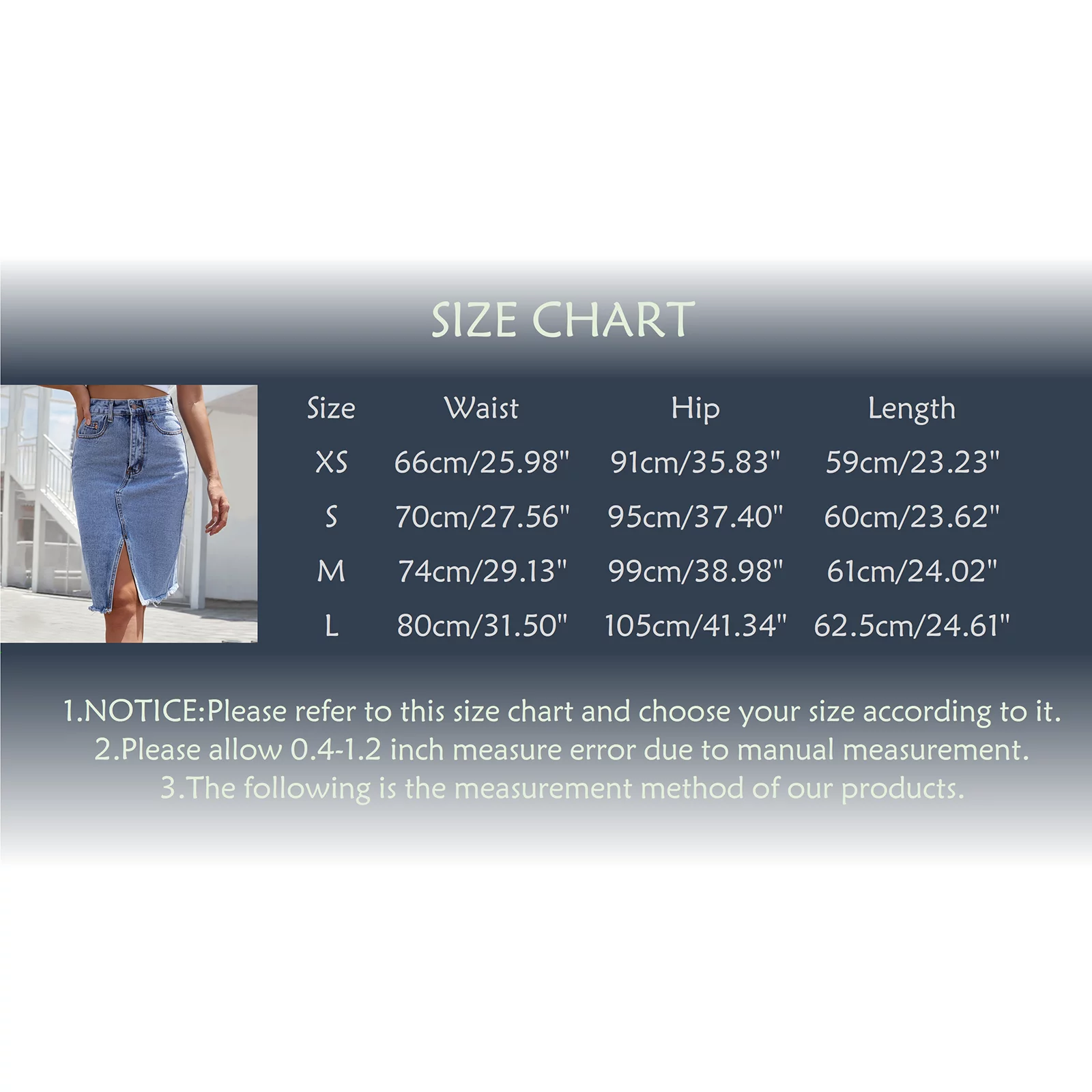 Summer Jean Skirt Women'S High Waist Autumn Mid Length Package Slit Denim Skirt Skirt Sets Women 2 Piece Outfits Dressy