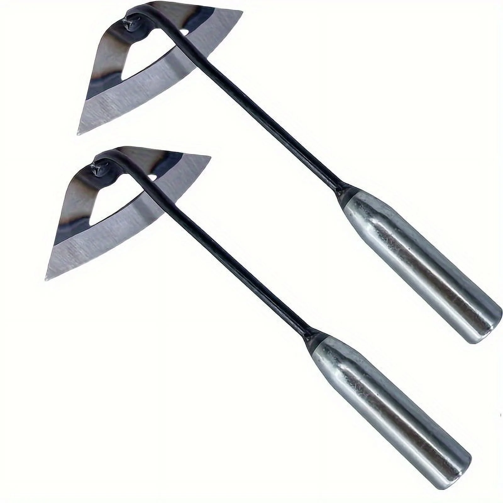 1pc Heavy-Duty Steel Hollow Hoe - Durable & Rust-resistant Garden Weeder - Ergonomic Handheld Rake for Effortless Vegetable Planting & Farm Agriculture Accessories