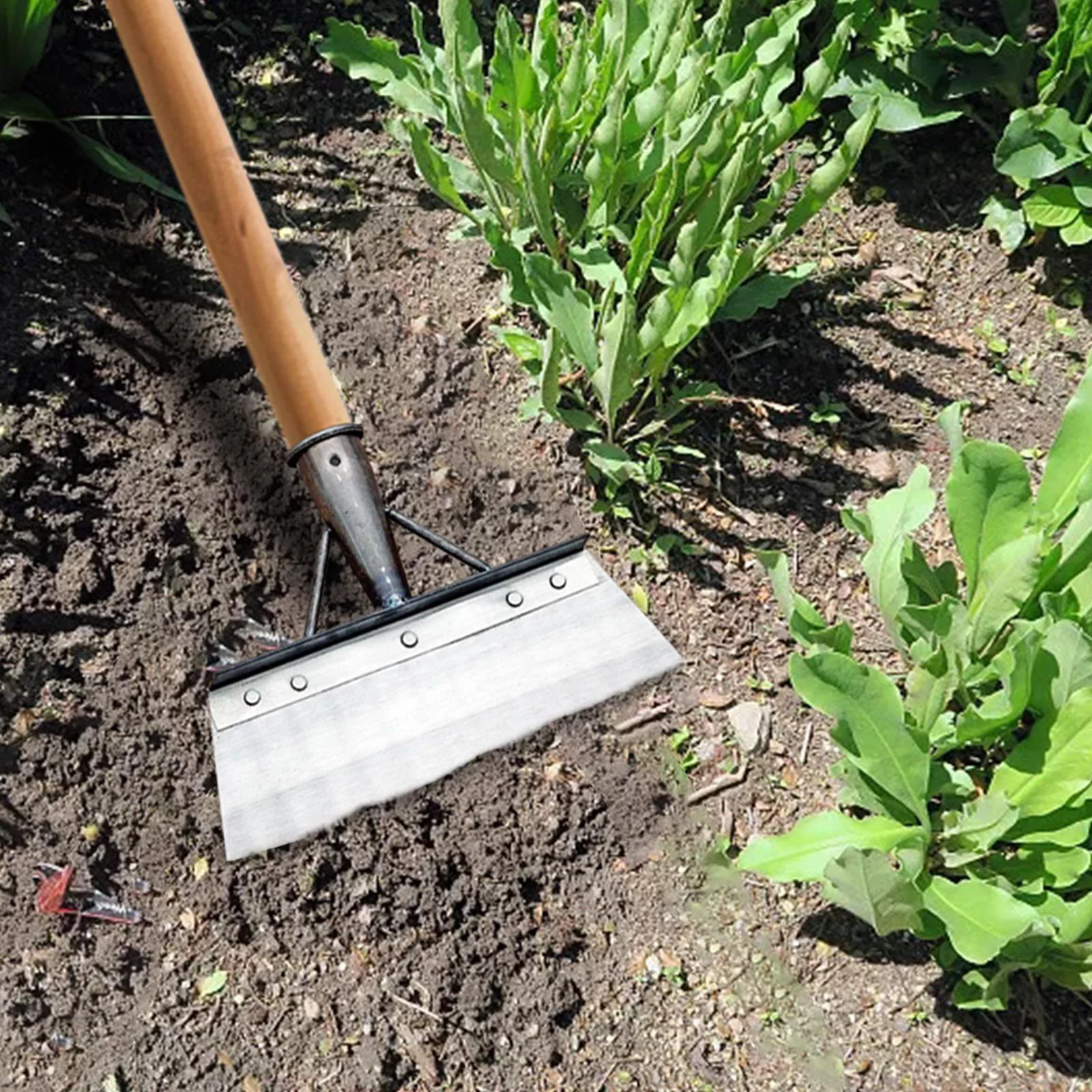 Multifunctional Cleaning Spade Head Spade Wooden Handle Not Include Scrapping Planting Spade Head Farming Tools for Weeding Lawn Landscaping Farm 27cm