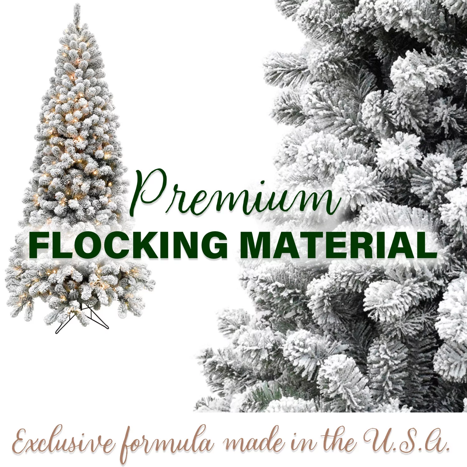 Fraser Hill Farm 10-ft. Flocked Alaskan Pine Christmas Tree, 1150 Dual Multi & Warm White LED Lights