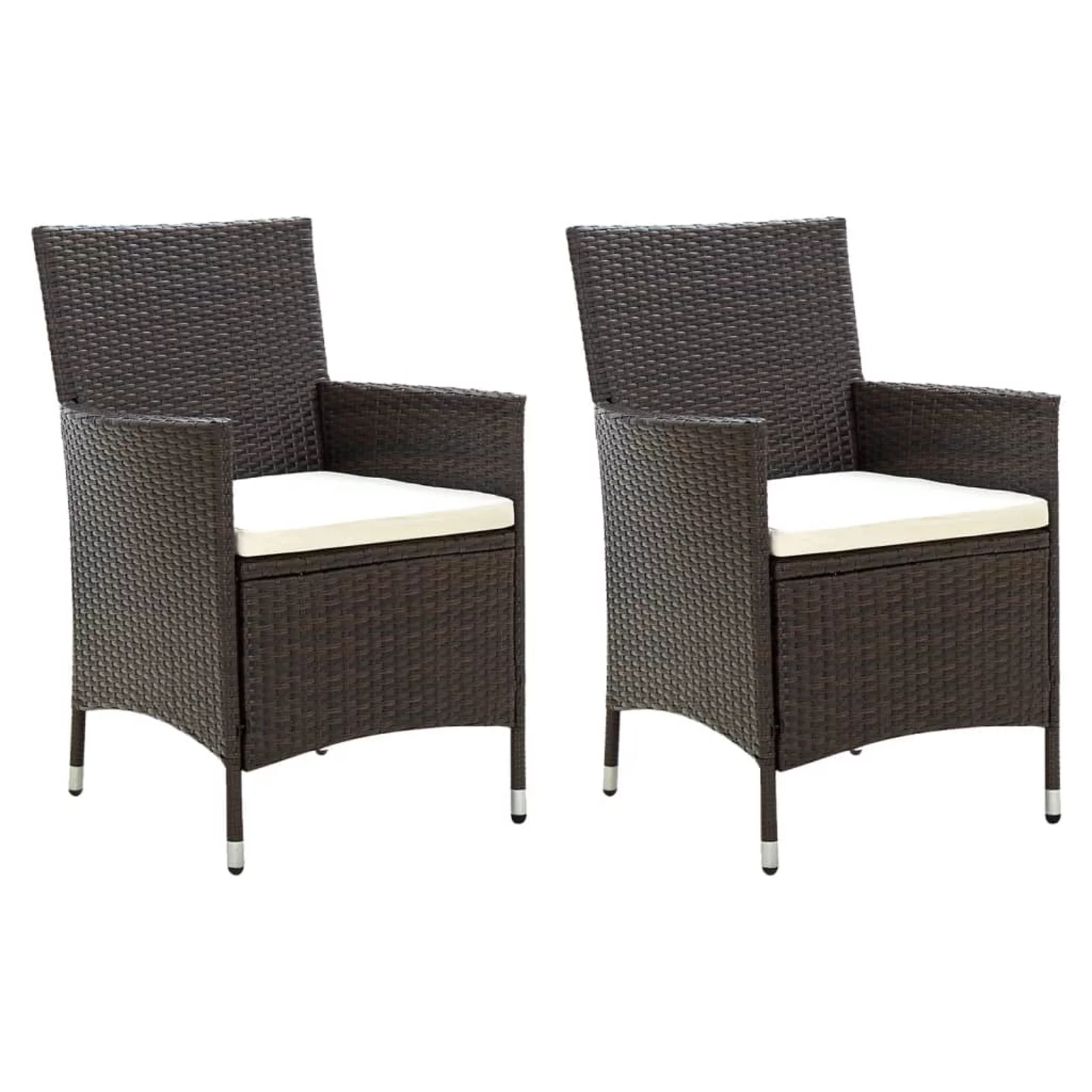 Andoer parcel,Patio Chair Patio Table Chairs 2 Pcs PolyPatio With Cushions Patio Chairs Pcs Poly Rattan Set 316679 Keketa Deck Lawn With XiannvDeck Lawn FurnitureDeck