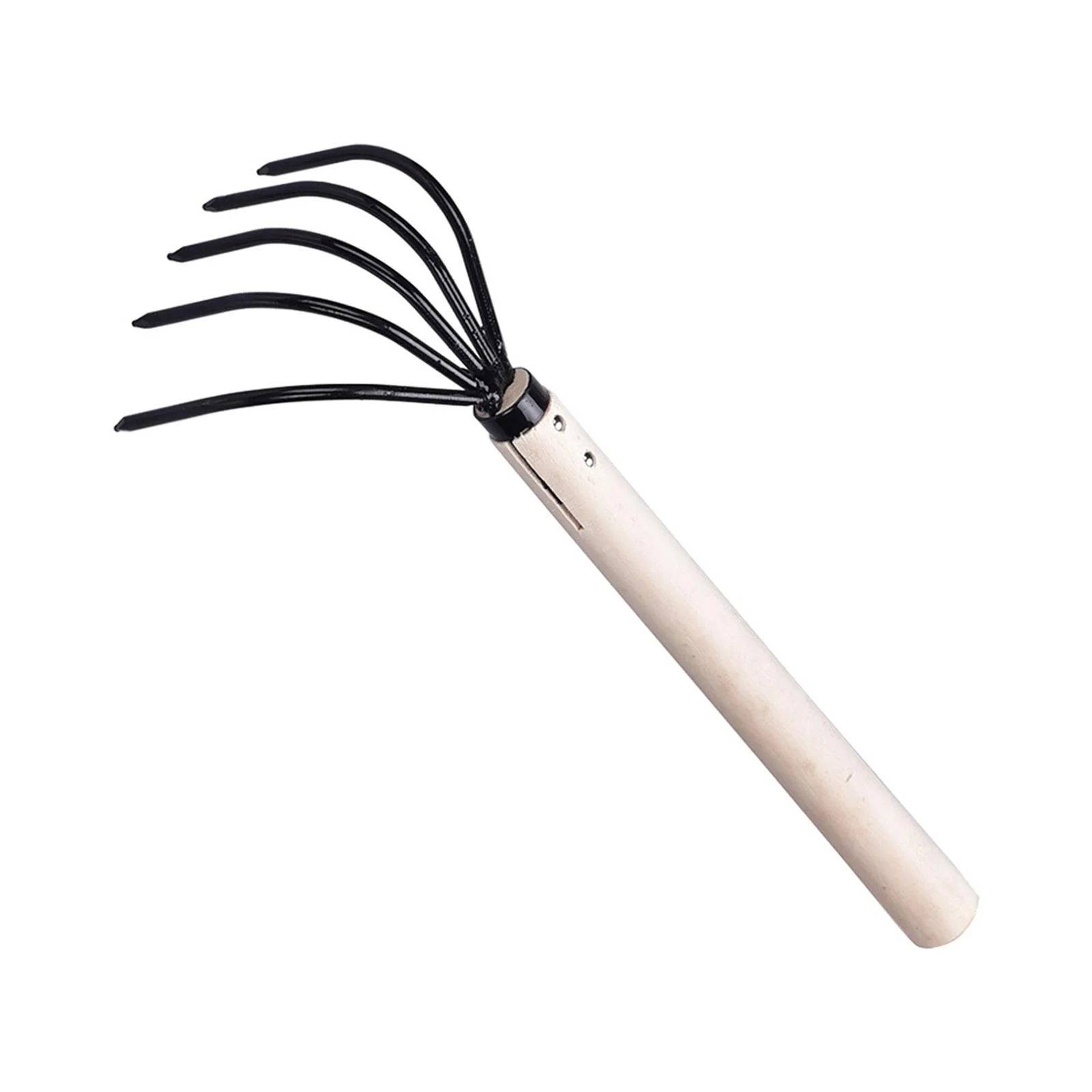 SunniMix 5 Tines Garden Rake Claw Rake for Combing Leaves Cultivating Digging Seafood 36cmx10cm