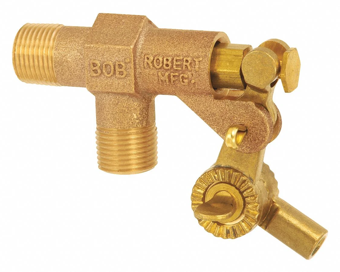 Bob Float Valve,3/8 in.,Pipe,Brass,MNPT R400-3/8