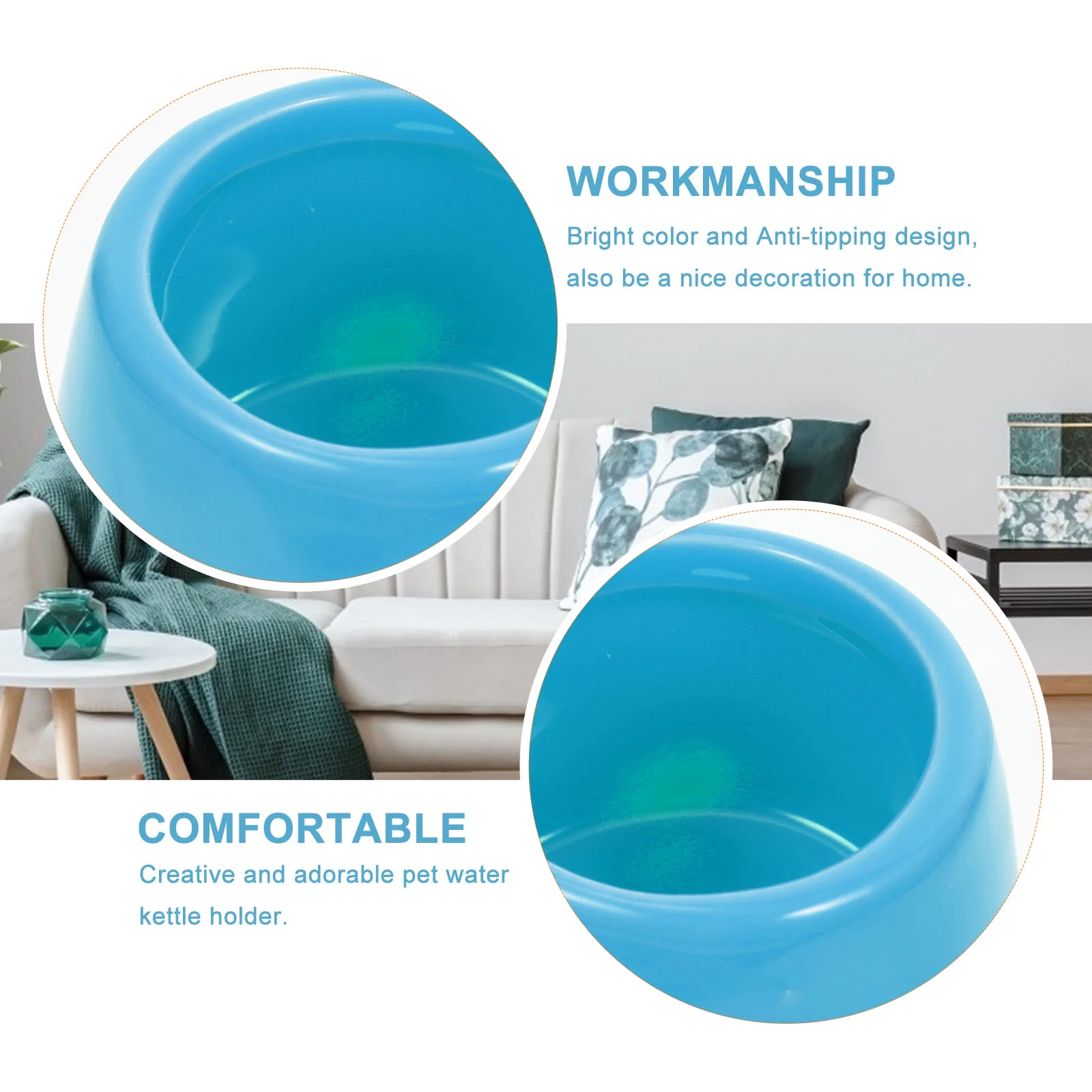 Ceramics Pet Watering Fountain Dispenser Feeder Drinking Bottle Holder Hamster Base