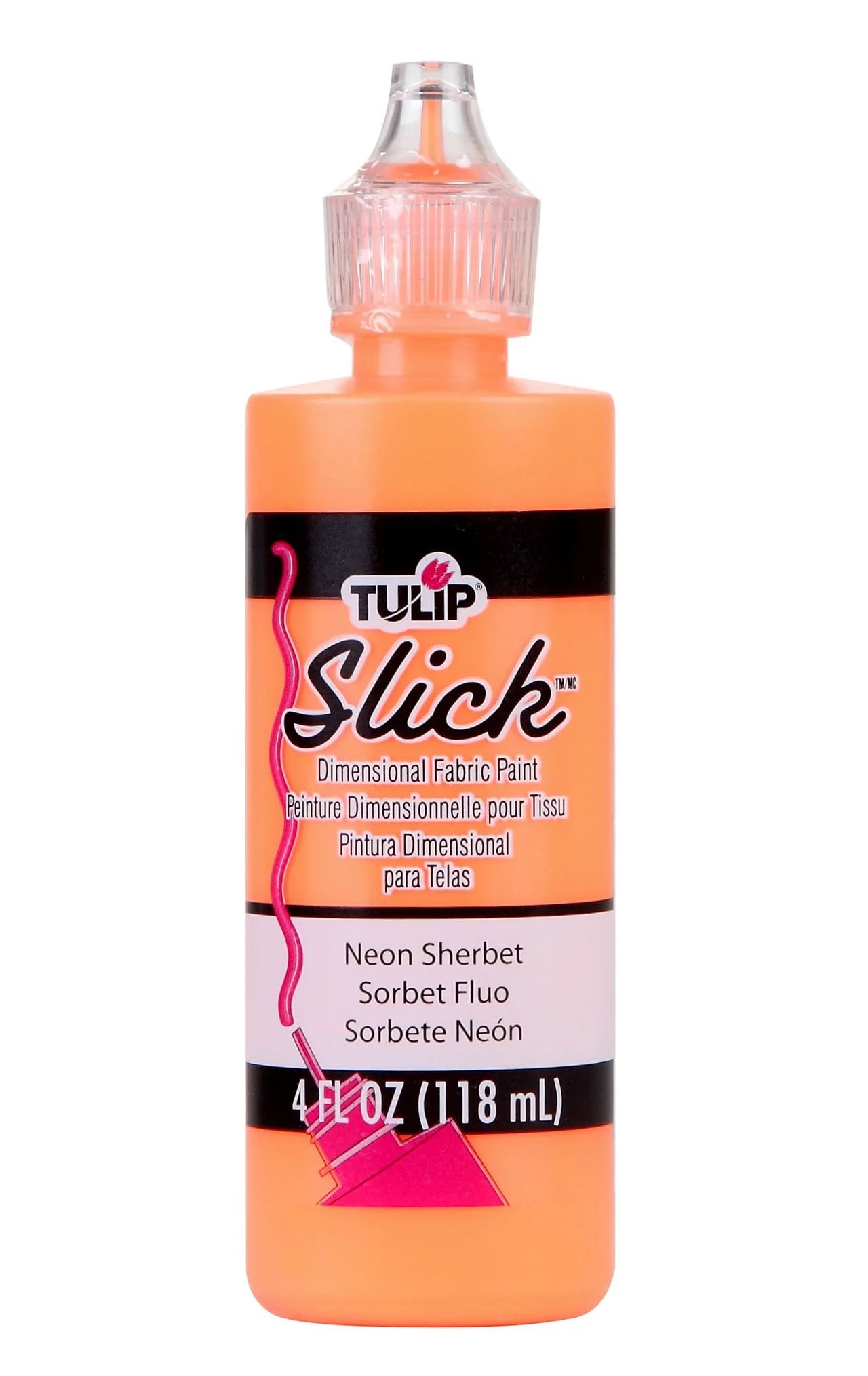 Tulip Slick Brown Dimensional Fabric Paint, 4 fl oz