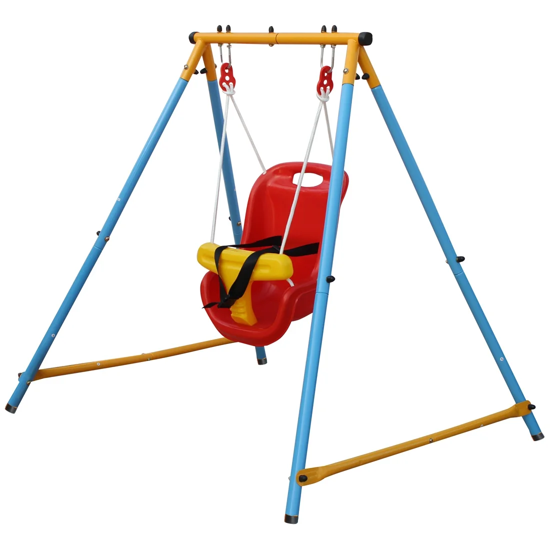Safe  Sturdy and Adjustable Baby Swing Set for Indoor and Outdoor Use - Perfect Addition to Your Backyard Playground - Keep Your Little One Safe and Secure in Style