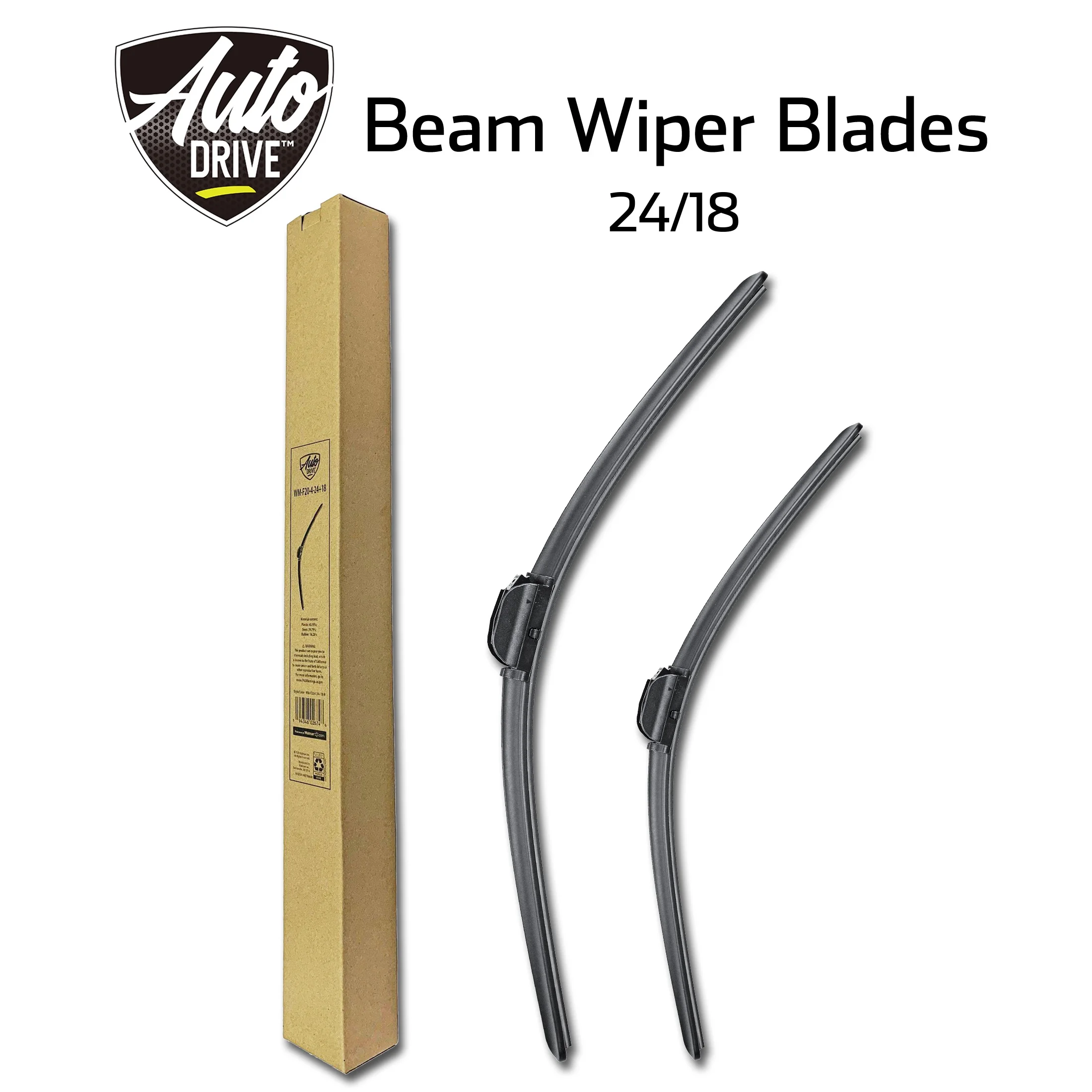 AutoDrive Silicone Coating Beam Wiper Blade (Set of 2) - 24