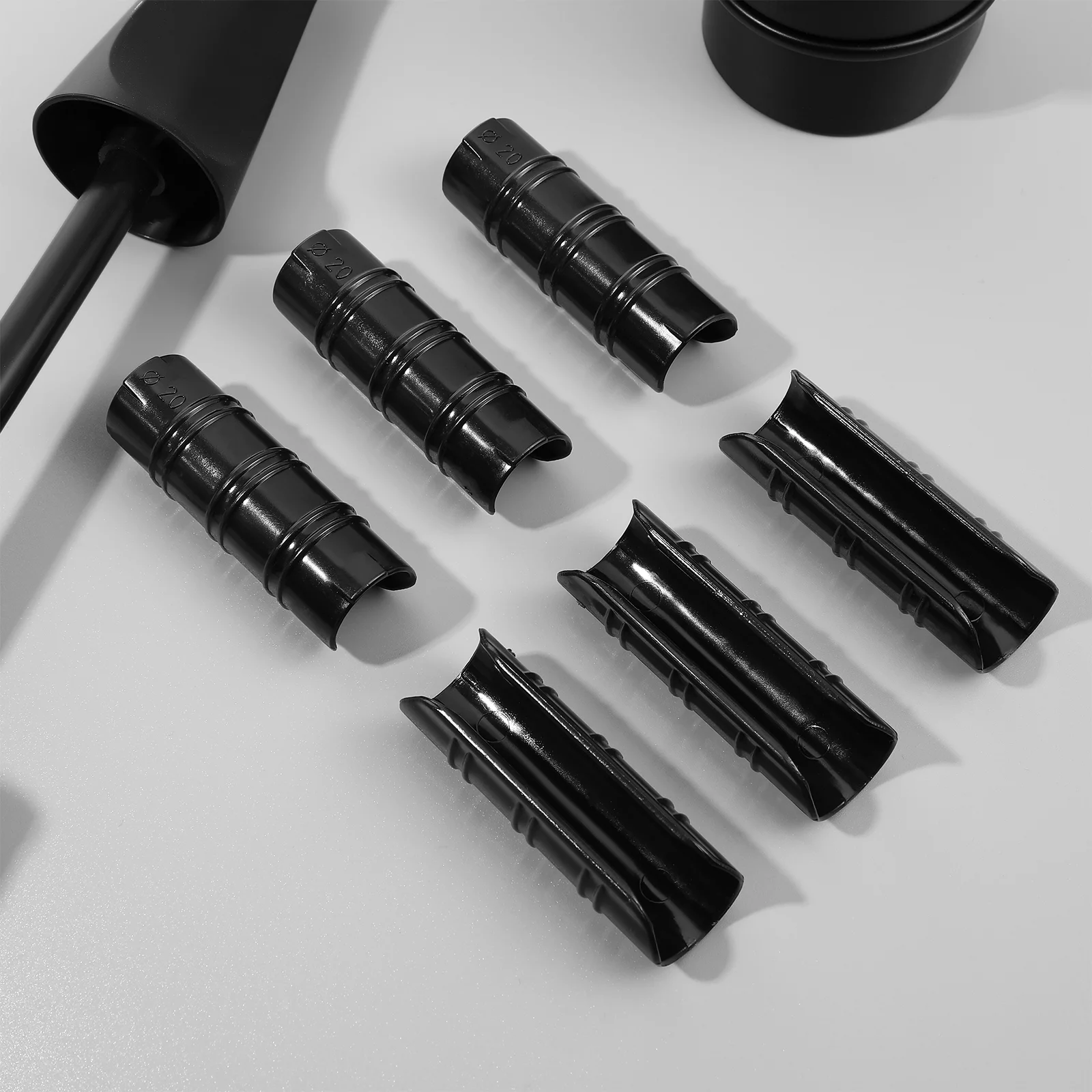 Qumonin 30 Pcs Greenhouse Clips ABS Clamps Farm Snap Tube Rod Clip Plastic