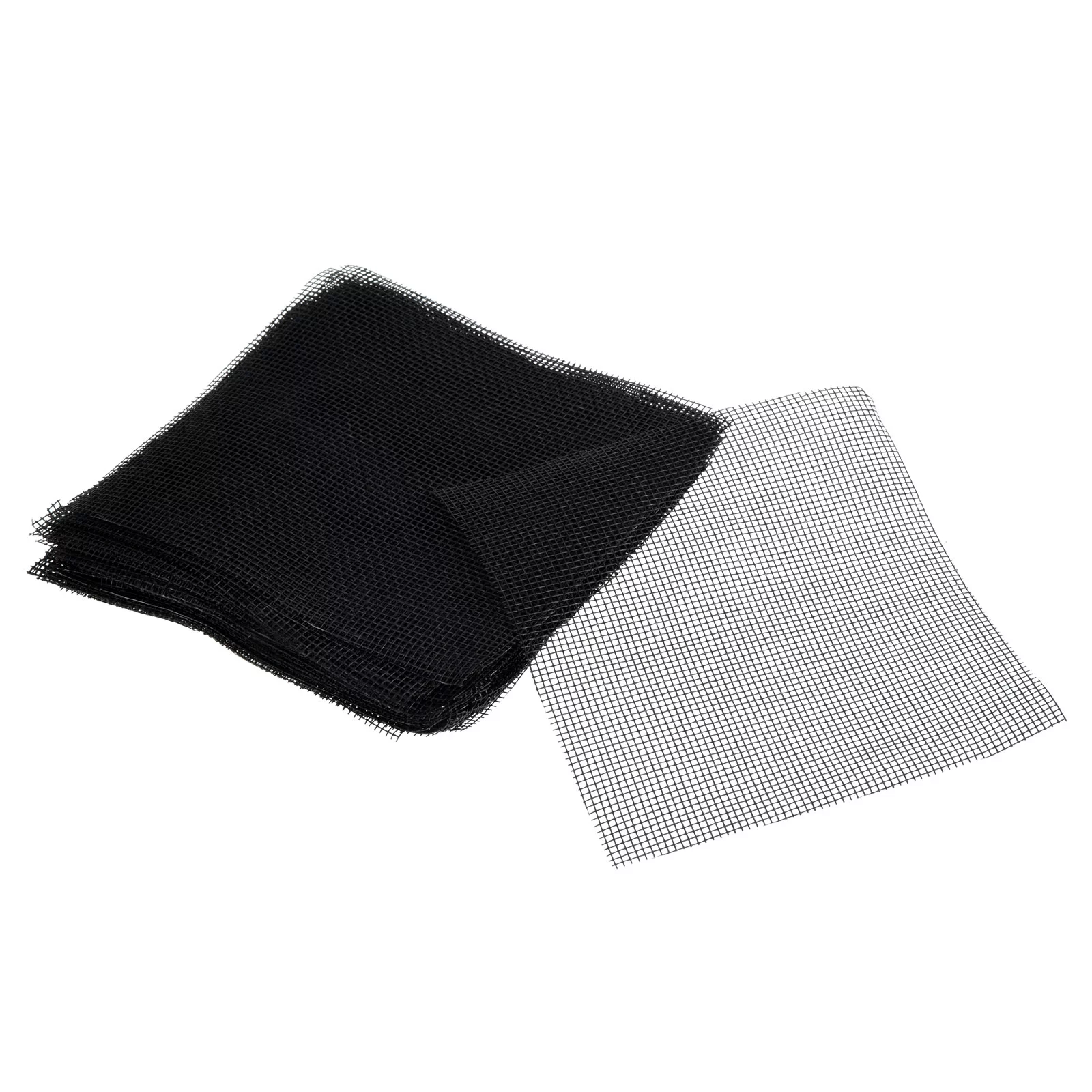 Uxcell Flower Pot Hole Mesh Pad, 4 x 4 Inch Square Drainage Hole Screen Bottom Grid Mat, Black 50 Pack
