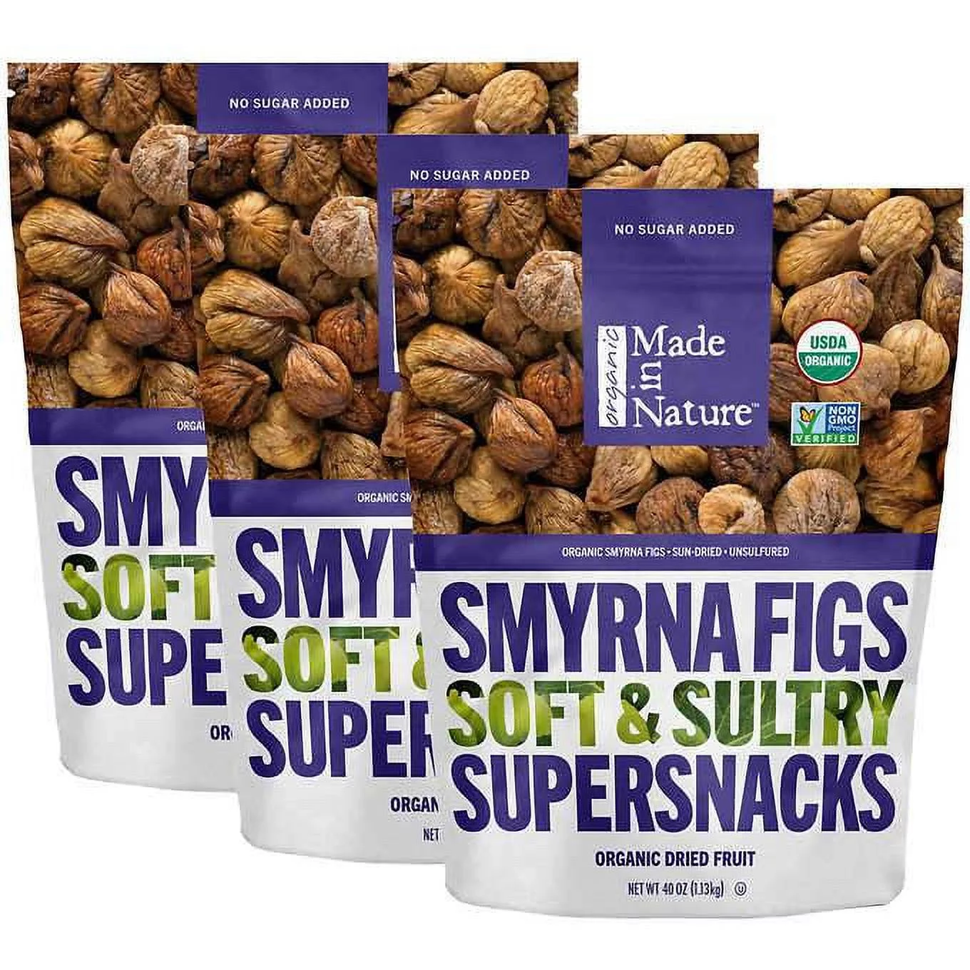 Made In Nature Organic Calimyrna Figs 40 oz, 3-pack