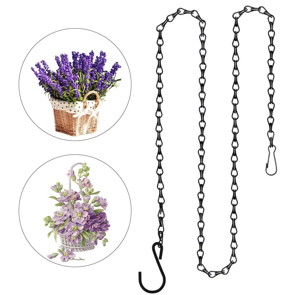 Hanging Chains for Plants Flower Pot Basket Chains Chain Hangers Hanging Planter Basket Hanging Flower Pots 40cm