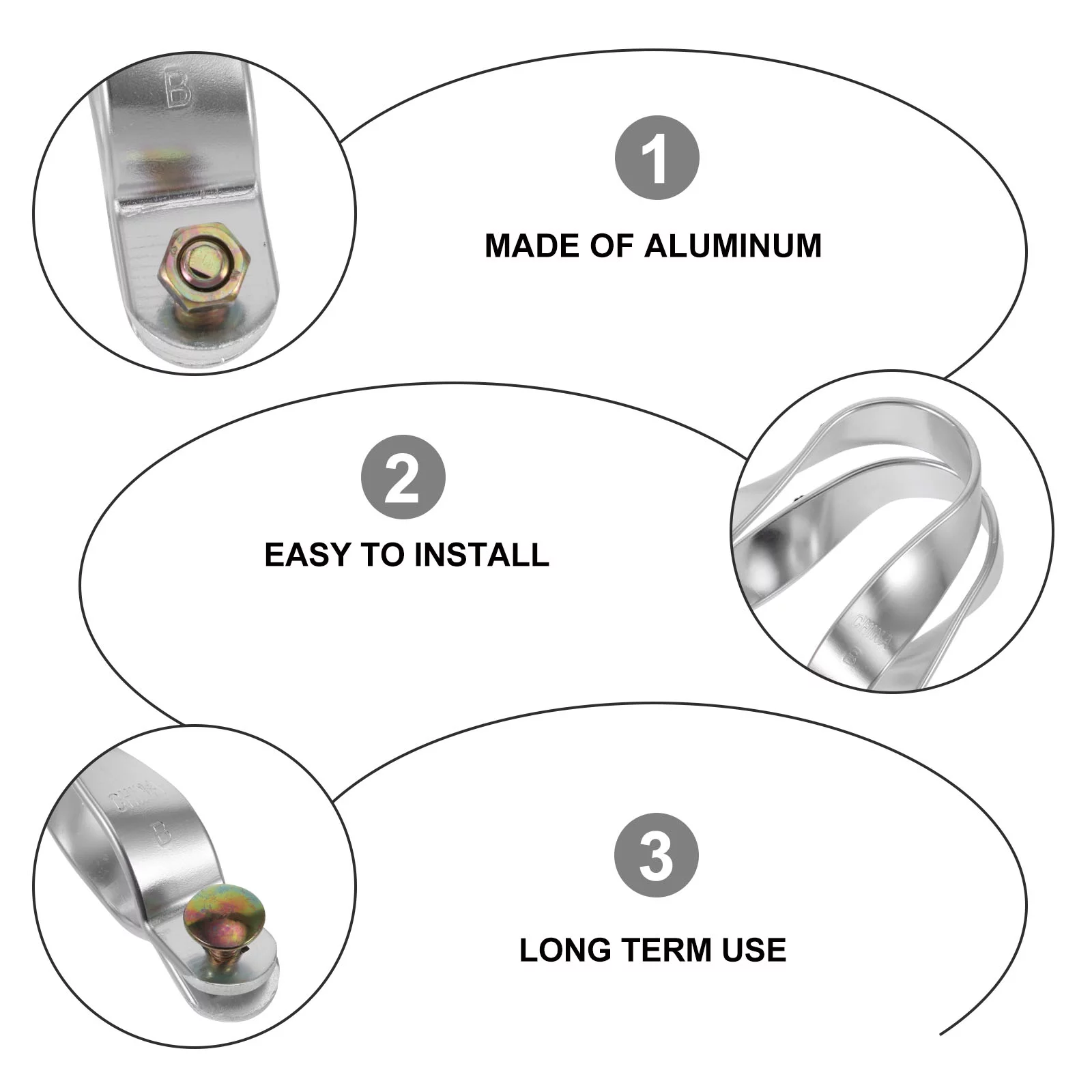 Guichaokj 5 Sets Purlin Bracket Heavy Duty Aluminum Replacement Greenhouse Shed Frame Clip