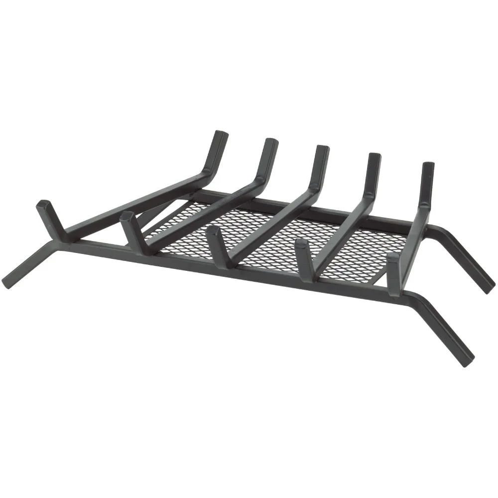 1PACK Home Impressions 20 In. Steel Fireplace Grate with Ember Screen
