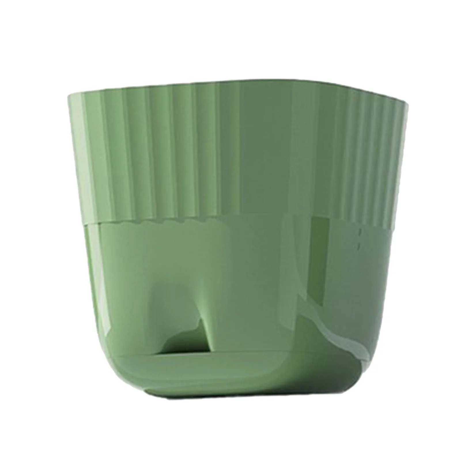 MVNSFEW Flower Pots Planters with Multiple Holes and Trays Pots for Indoor Outdoor Flower Succulent Modern Home Office Decor