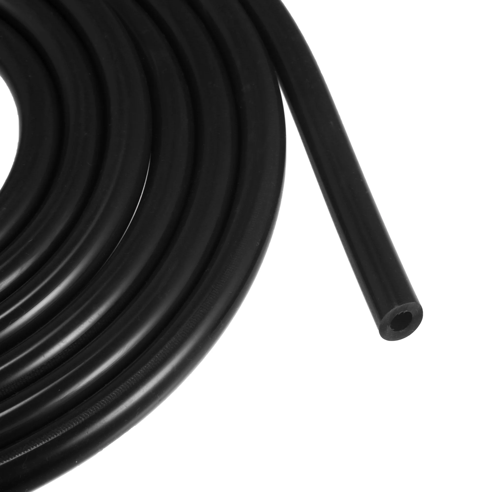 Unique Bargains 6mm ID 4 Meter 13.12ft Car Silicone Vacuum Hose Pipe Water Air Dump Valve Turbo Boost Line Tube Black