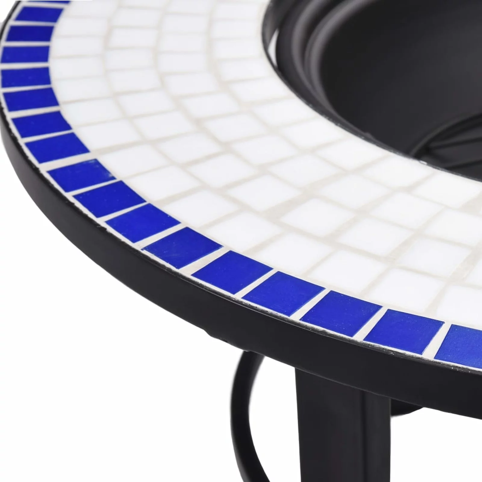 MABOTO Fire Pit Blue and White 26.8