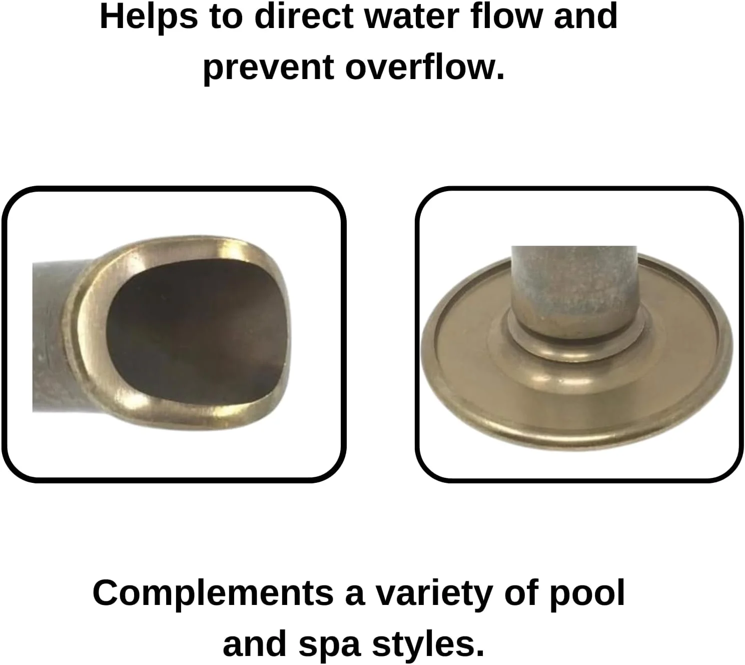 New Swimming Pool Spa Brass Fountain Scupper Spout 1-1/2