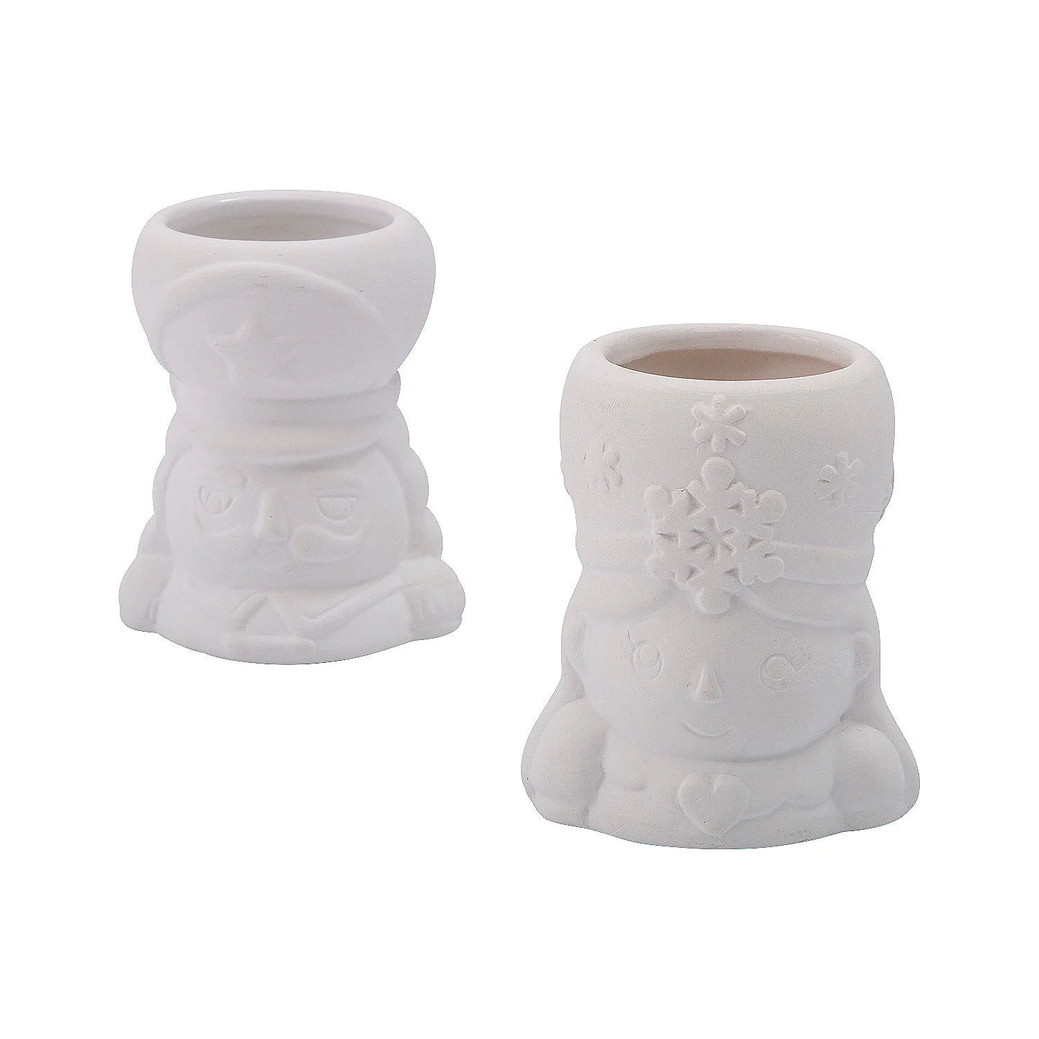 Fun Express DIY Mini Ceramic Nutcracker Planters - 12 Pc